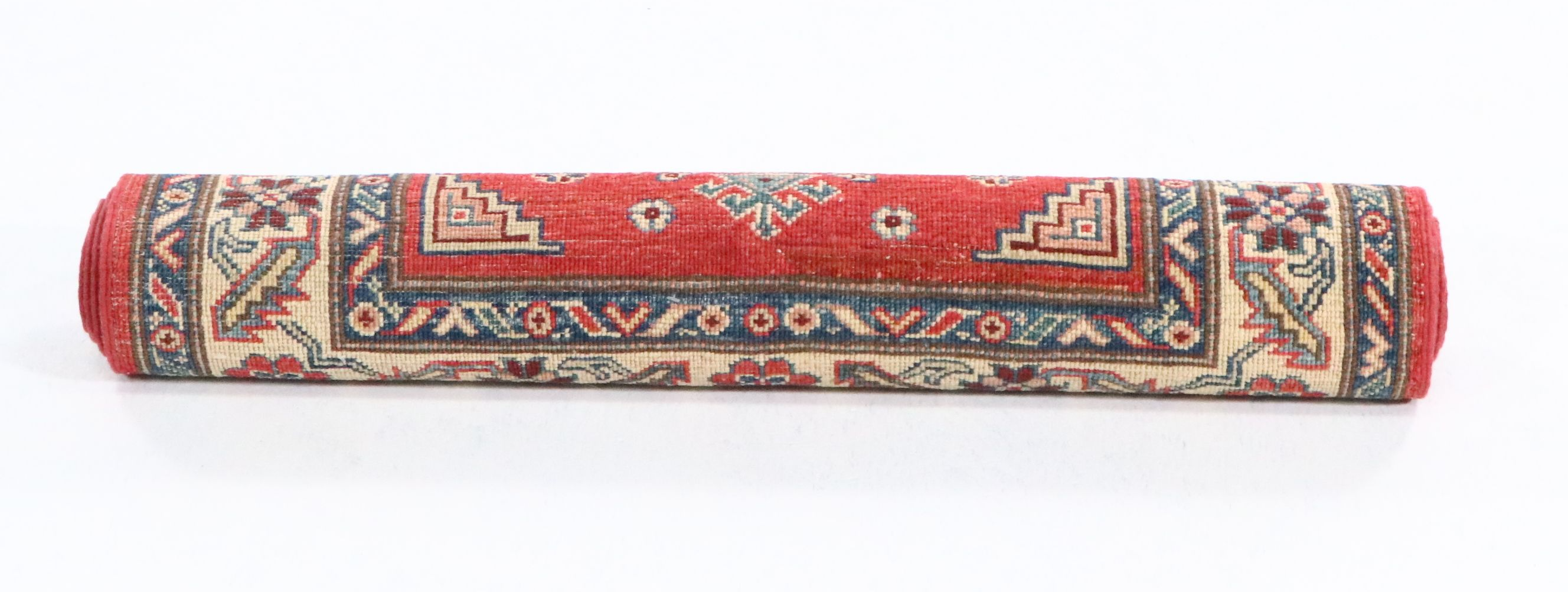 2'11 x 4'11 Hand-Knotted Afghan Kazak Accent Rug