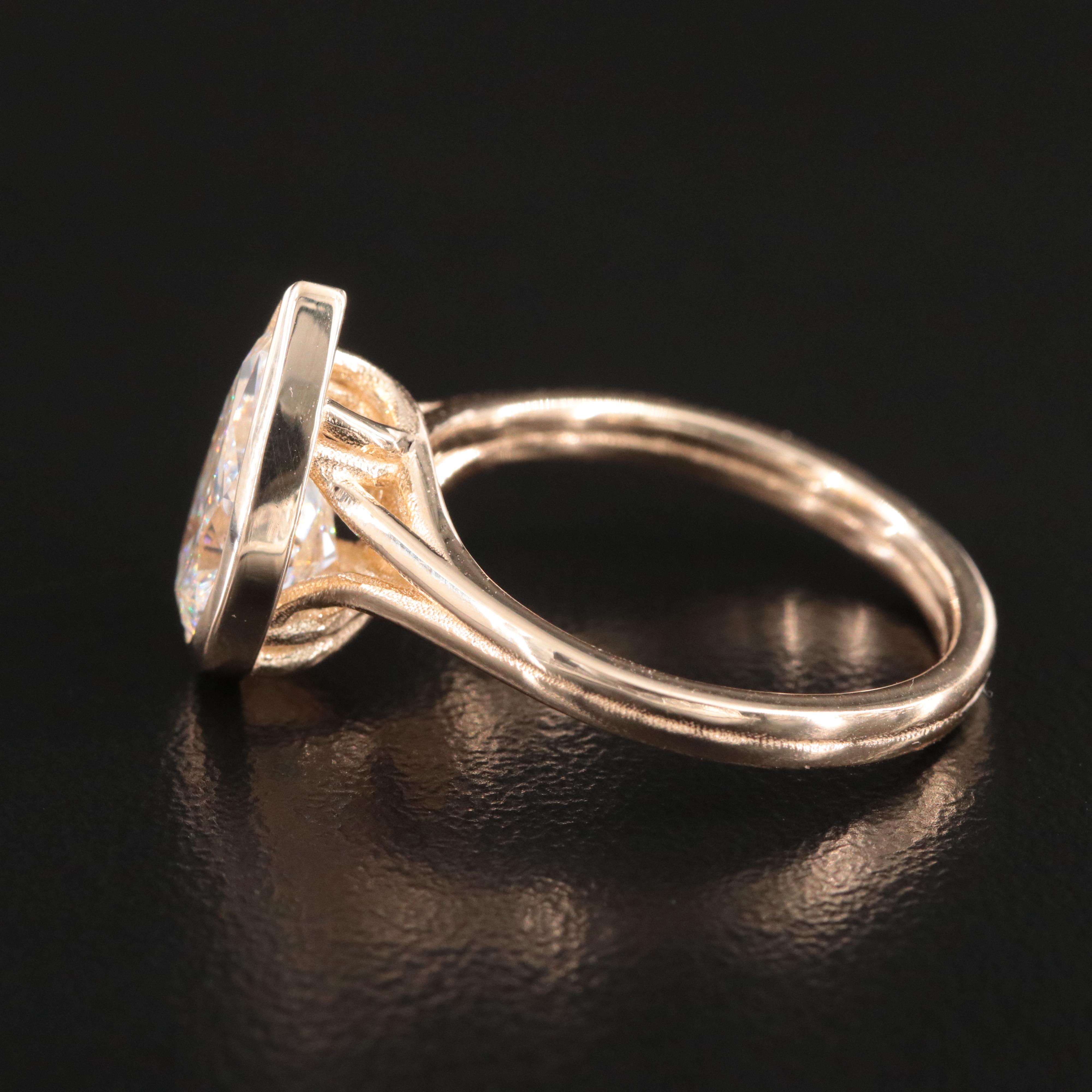 14K 2.38 CT Lab Grown Diamond Solitaire Ring with IGI Report