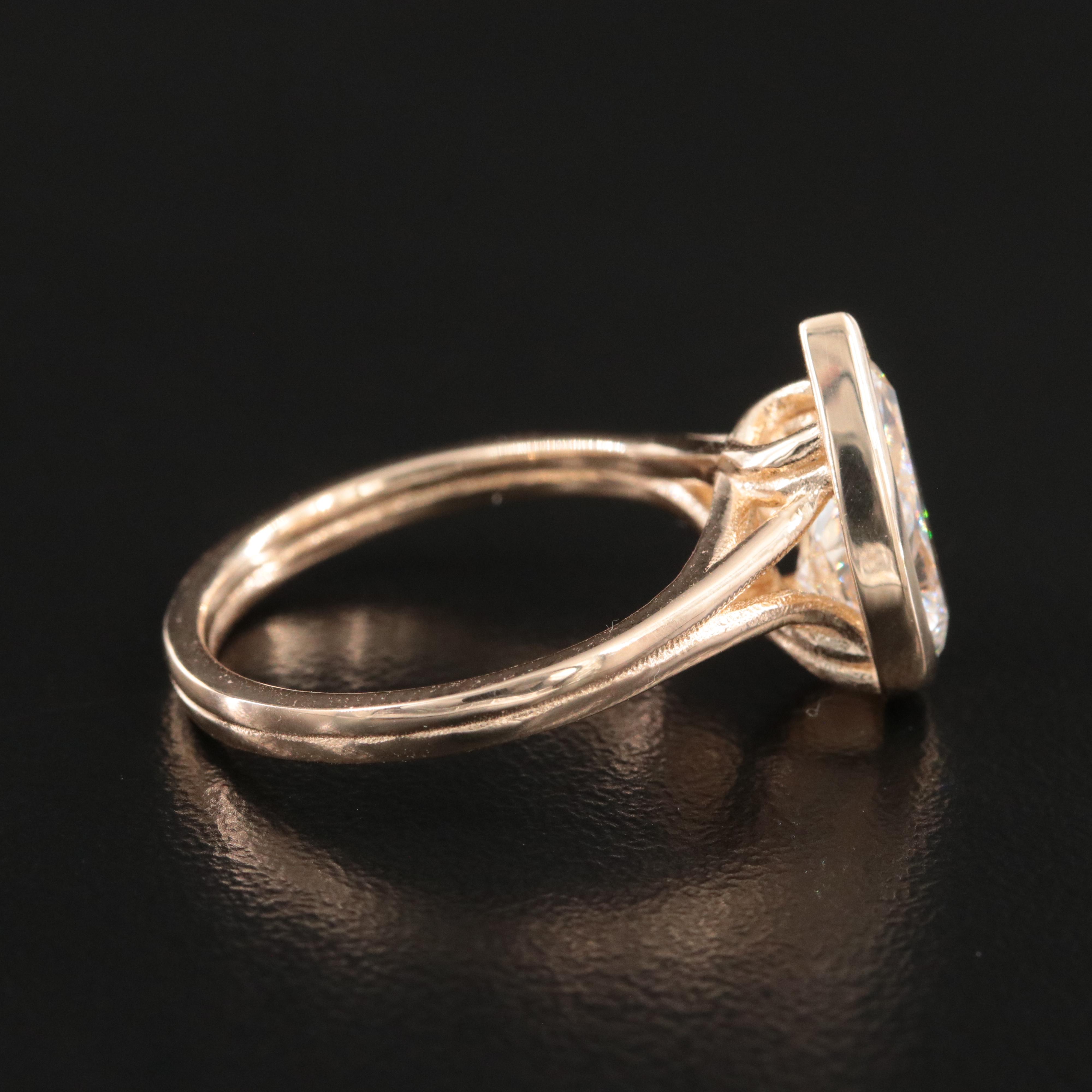 14K 2.38 CT Lab Grown Diamond Solitaire Ring with IGI Report