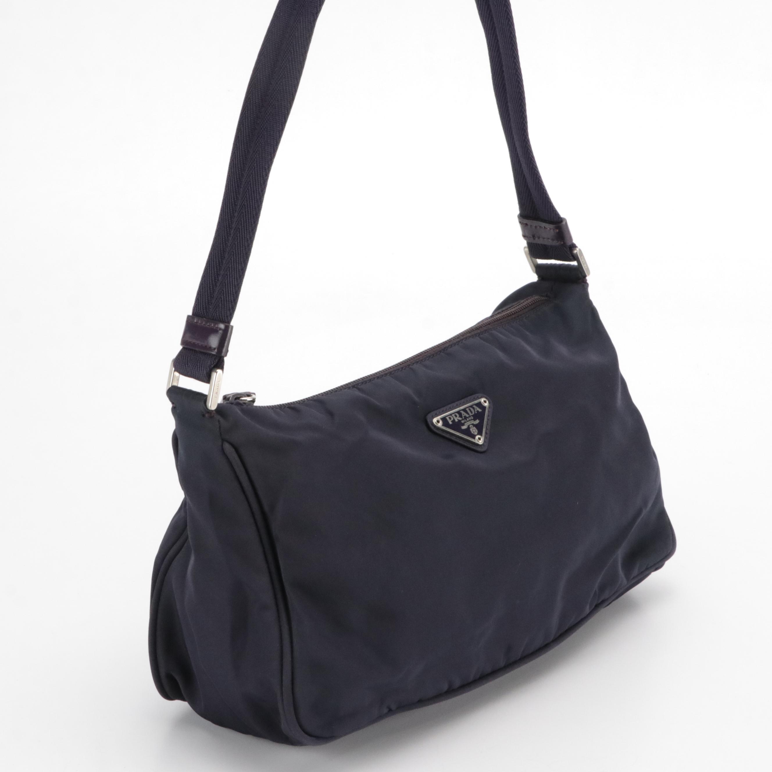 Prada Hobo Shoulder Bag in Purple Tessuto Nylon