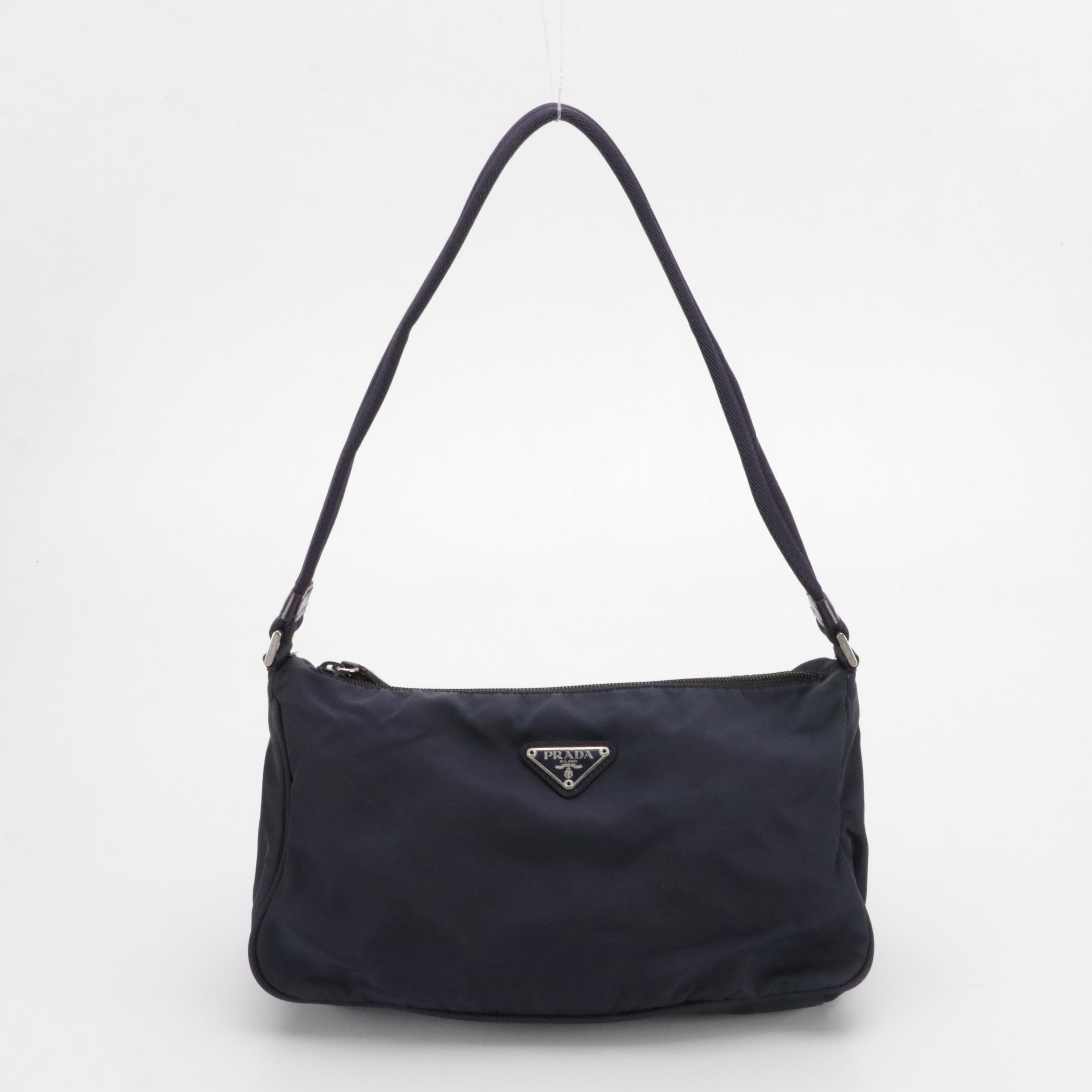 Prada Hobo Shoulder Bag in Purple Tessuto Nylon
