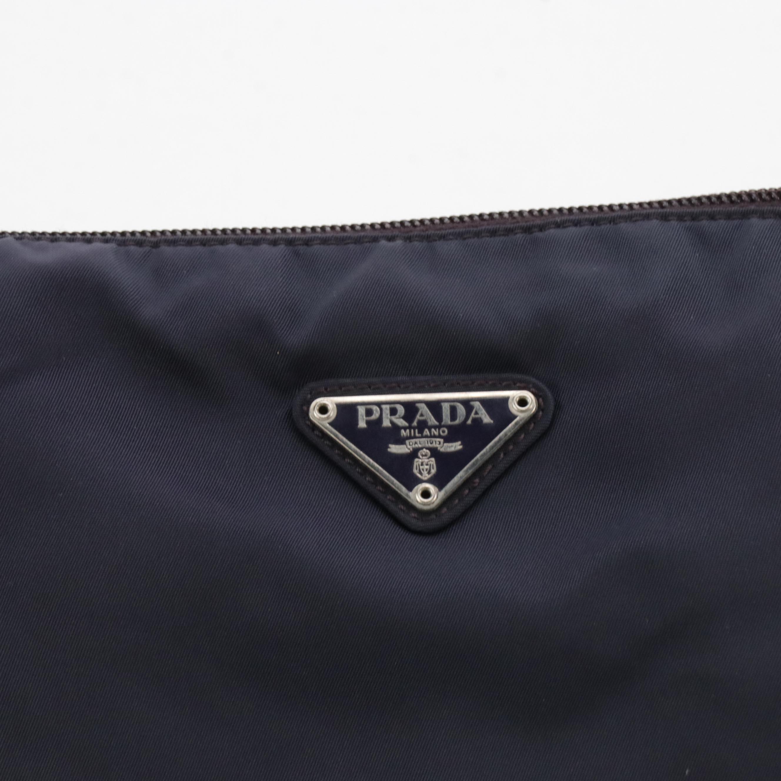 Prada Hobo Shoulder Bag in Purple Tessuto Nylon