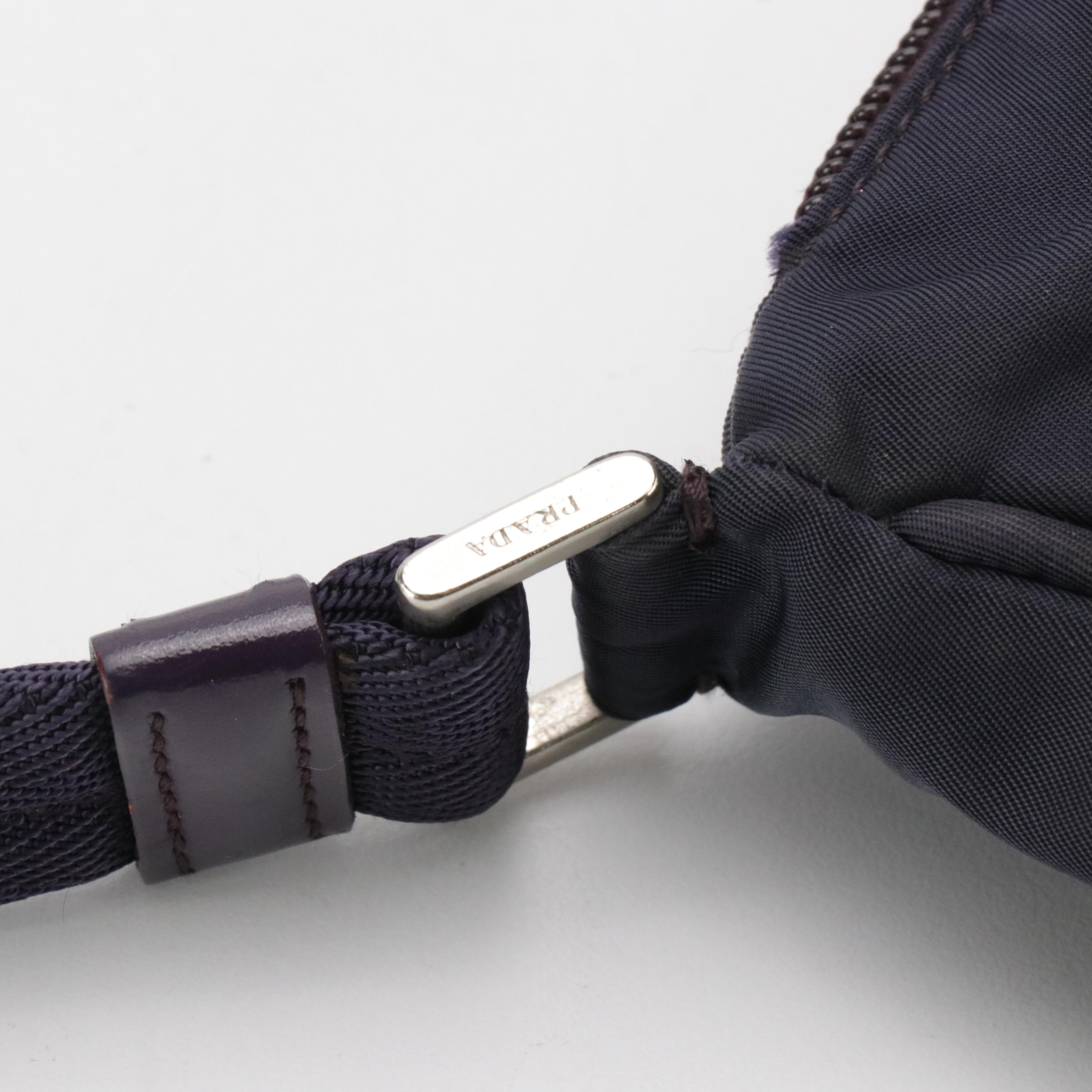 Prada Hobo Shoulder Bag in Purple Tessuto Nylon