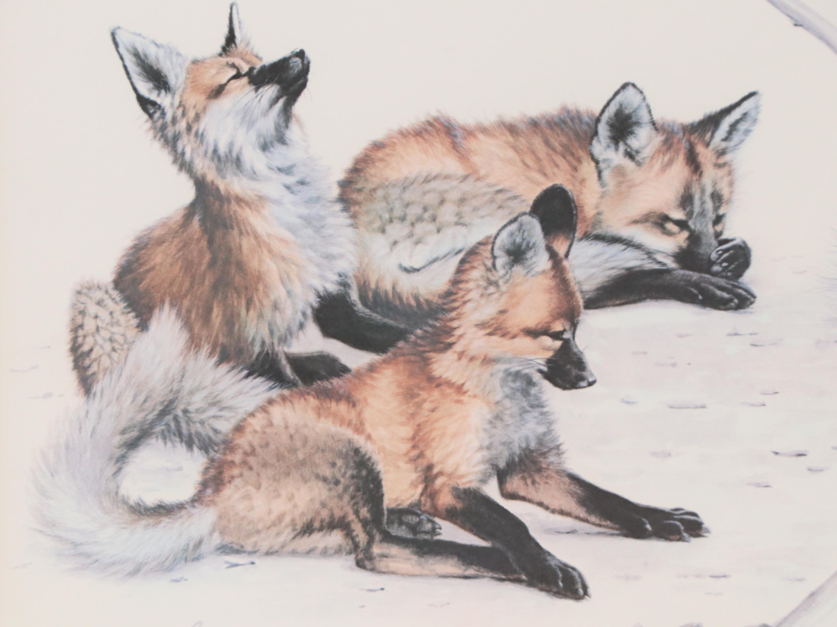 Guy Coheleach Offset Lithograph "Early Warning"