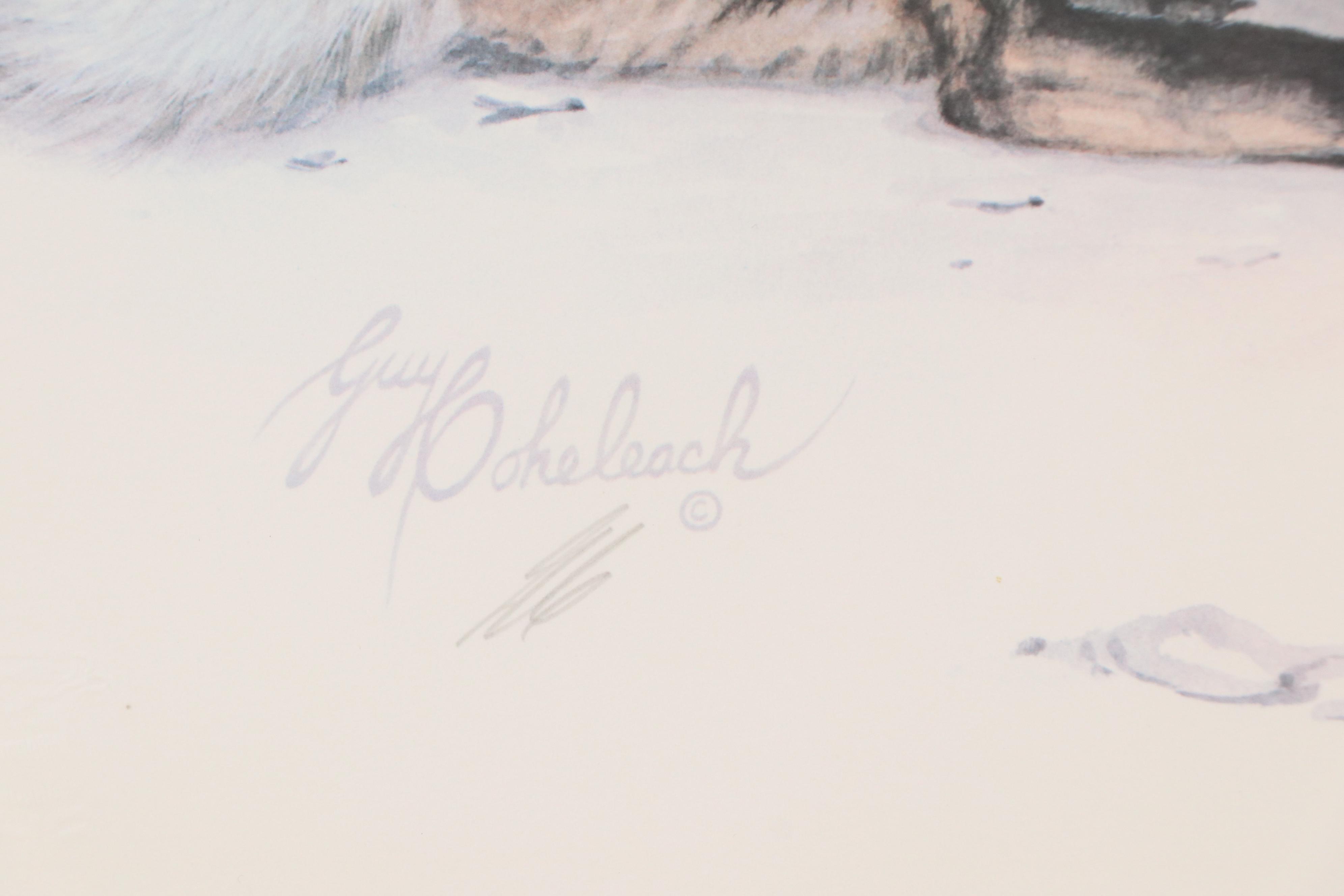 Guy Coheleach Offset Lithograph "Early Warning"