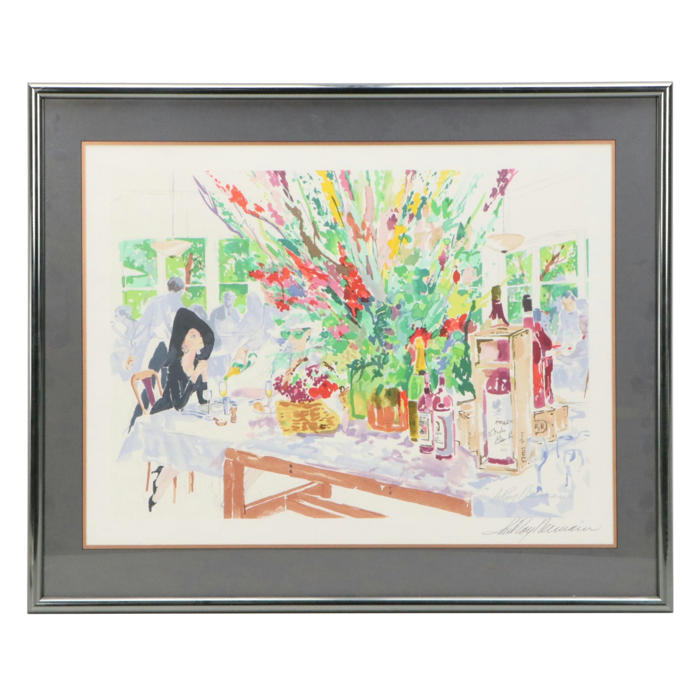 LeRoy Neiman Lithograph "California Cuisine"