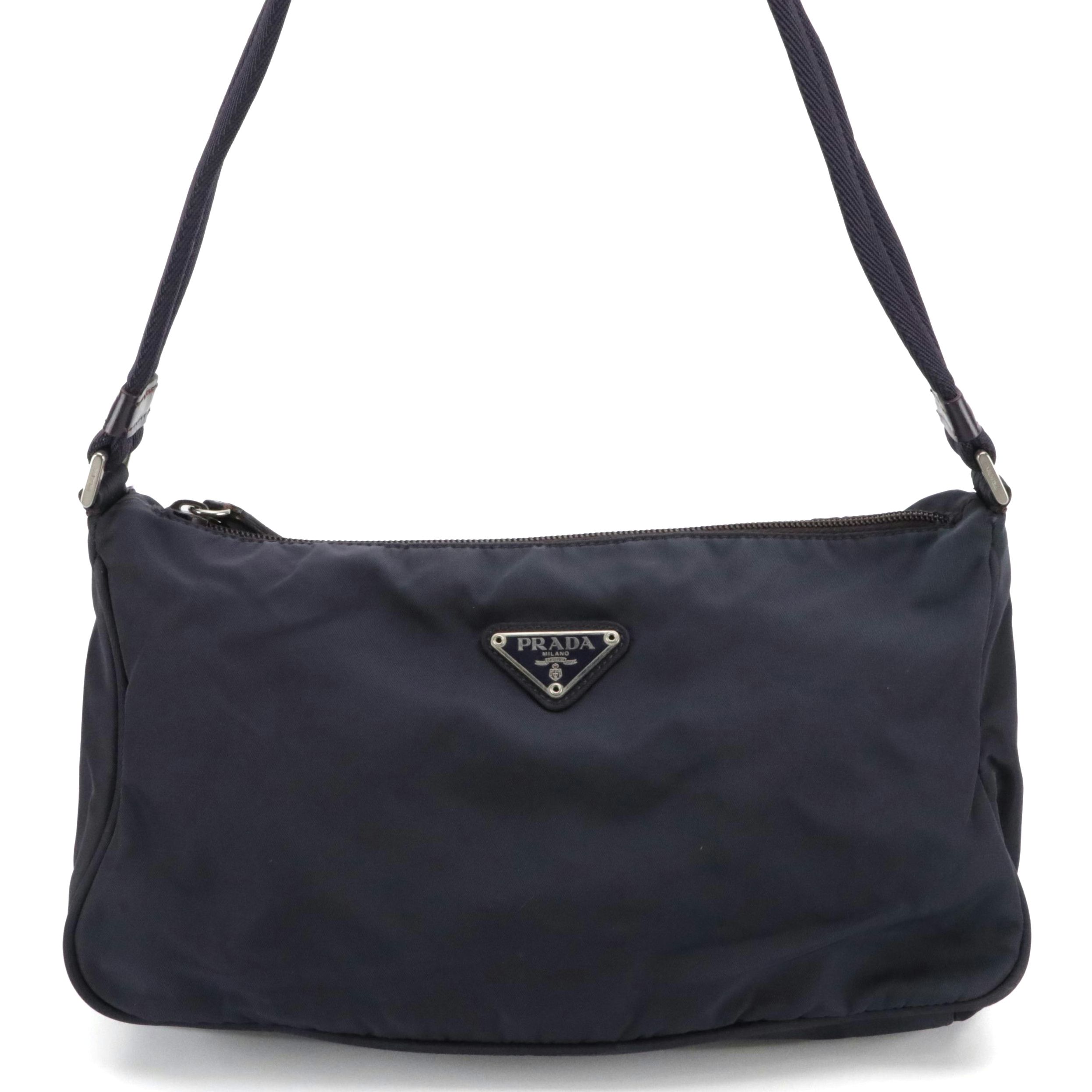 Prada Hobo Shoulder Bag in Purple Tessuto Nylon