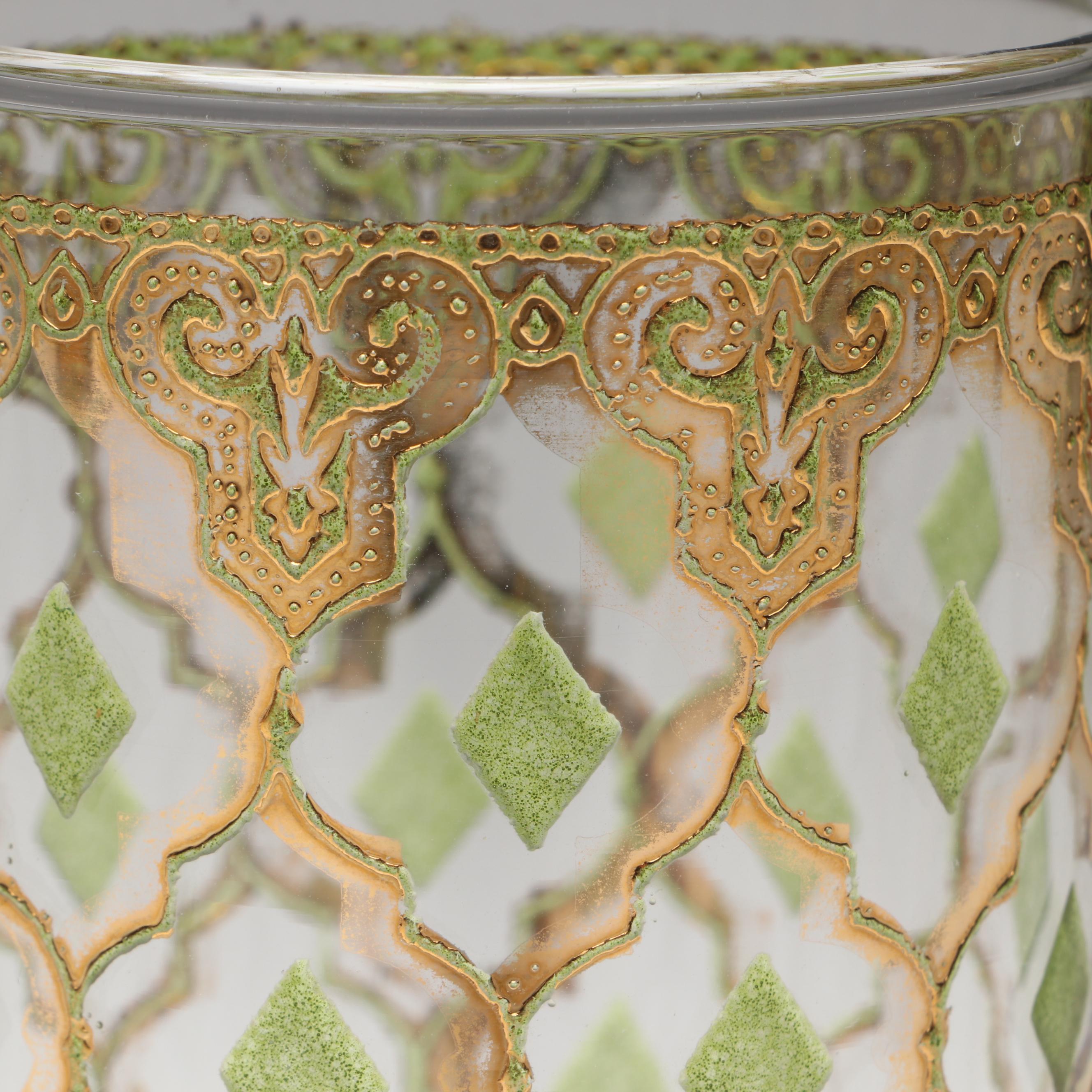 Culver "Valencia" Glass Tumblers and Double Old Fashioneds, Mid-20th Century