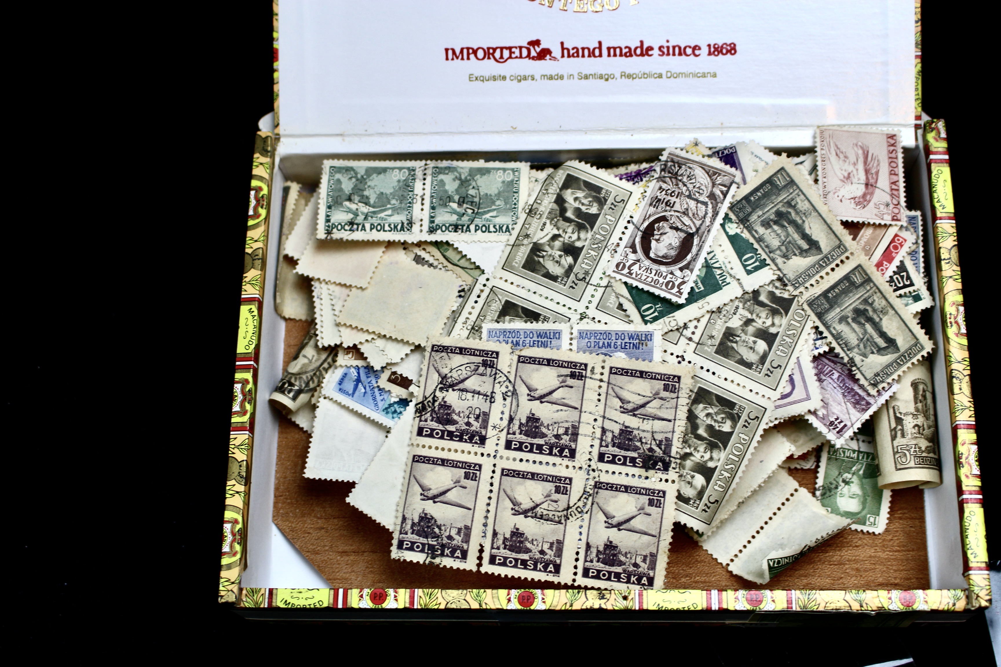 Nine-Pound Box of Postage Stamps, U.S. Foreign, Covers and More