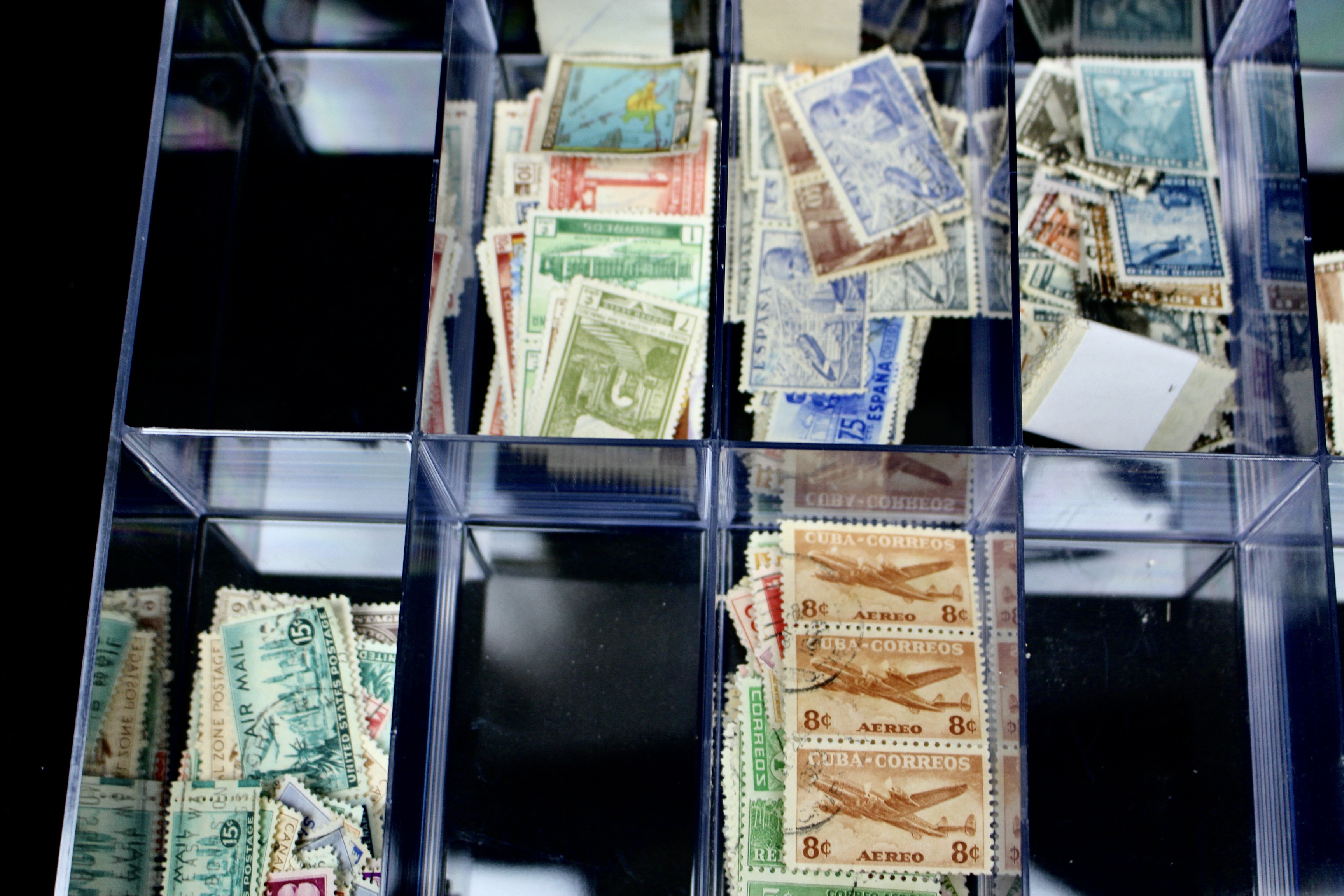 Nine-Pound Box of Postage Stamps, U.S. Foreign, Covers and More