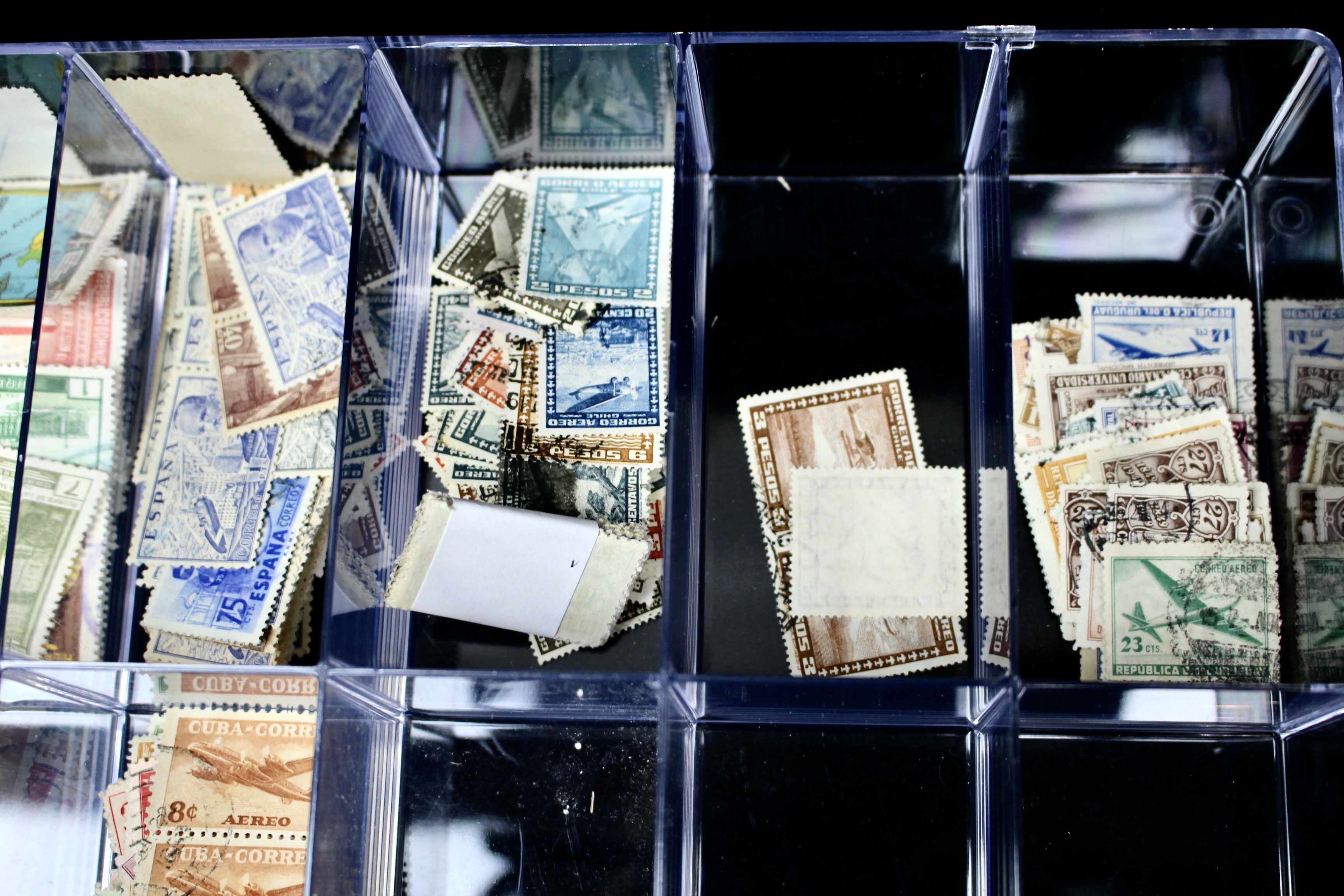 Nine-Pound Box of Postage Stamps, U.S. Foreign, Covers and More