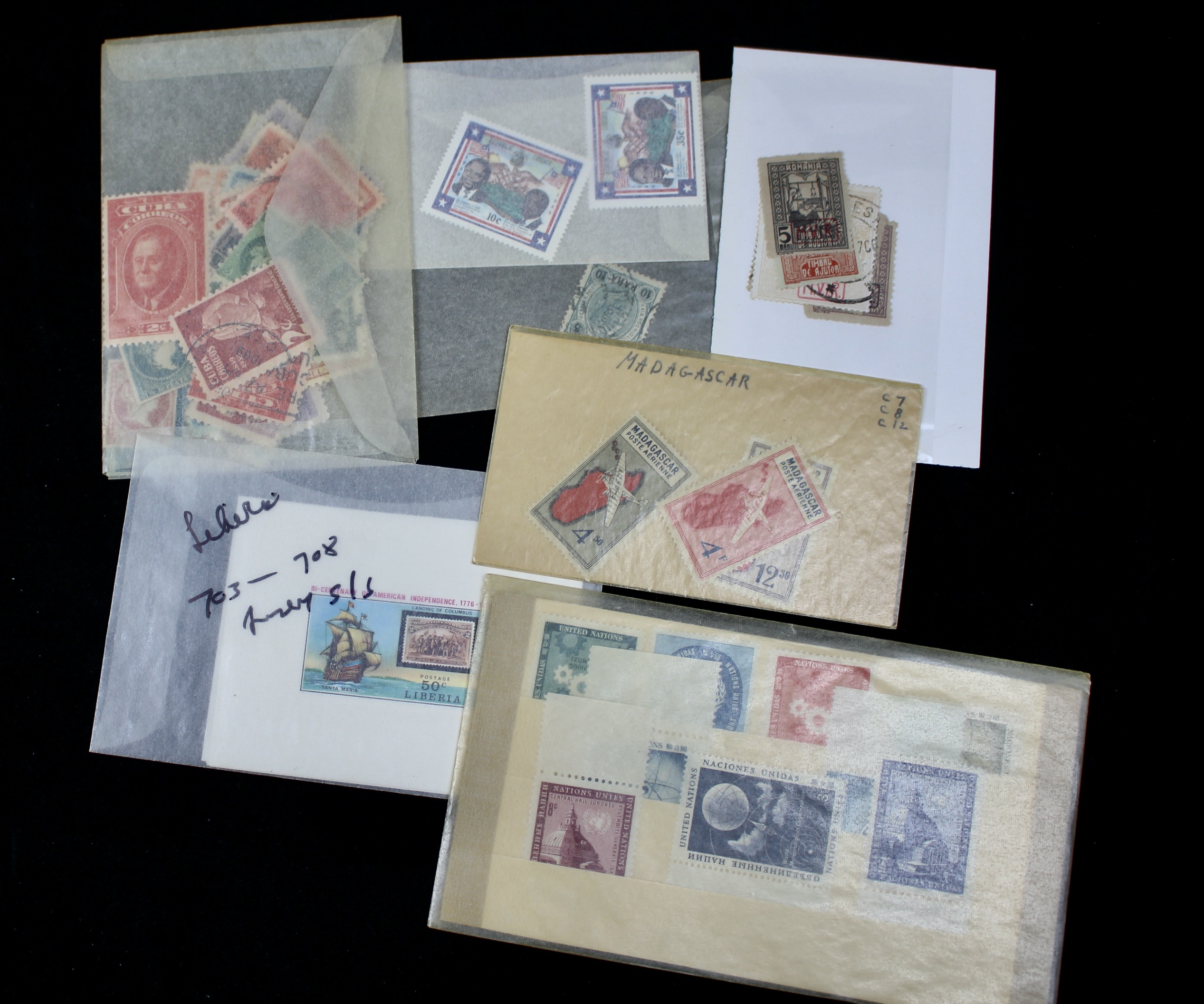Nine-Pound Box of Postage Stamps, U.S. Foreign, Covers and More