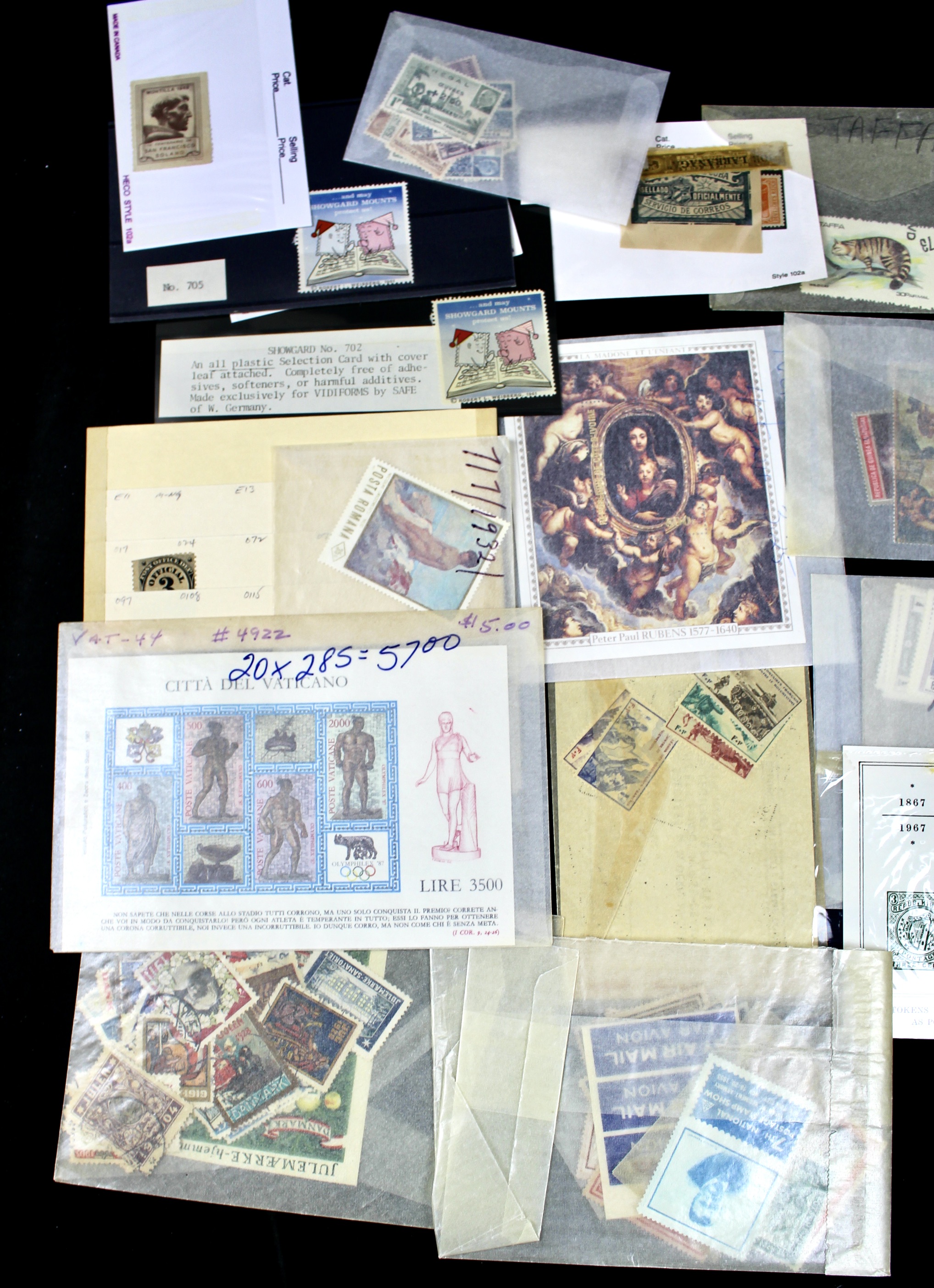 Nine-Pound Box of Postage Stamps, U.S. Foreign, Covers and More