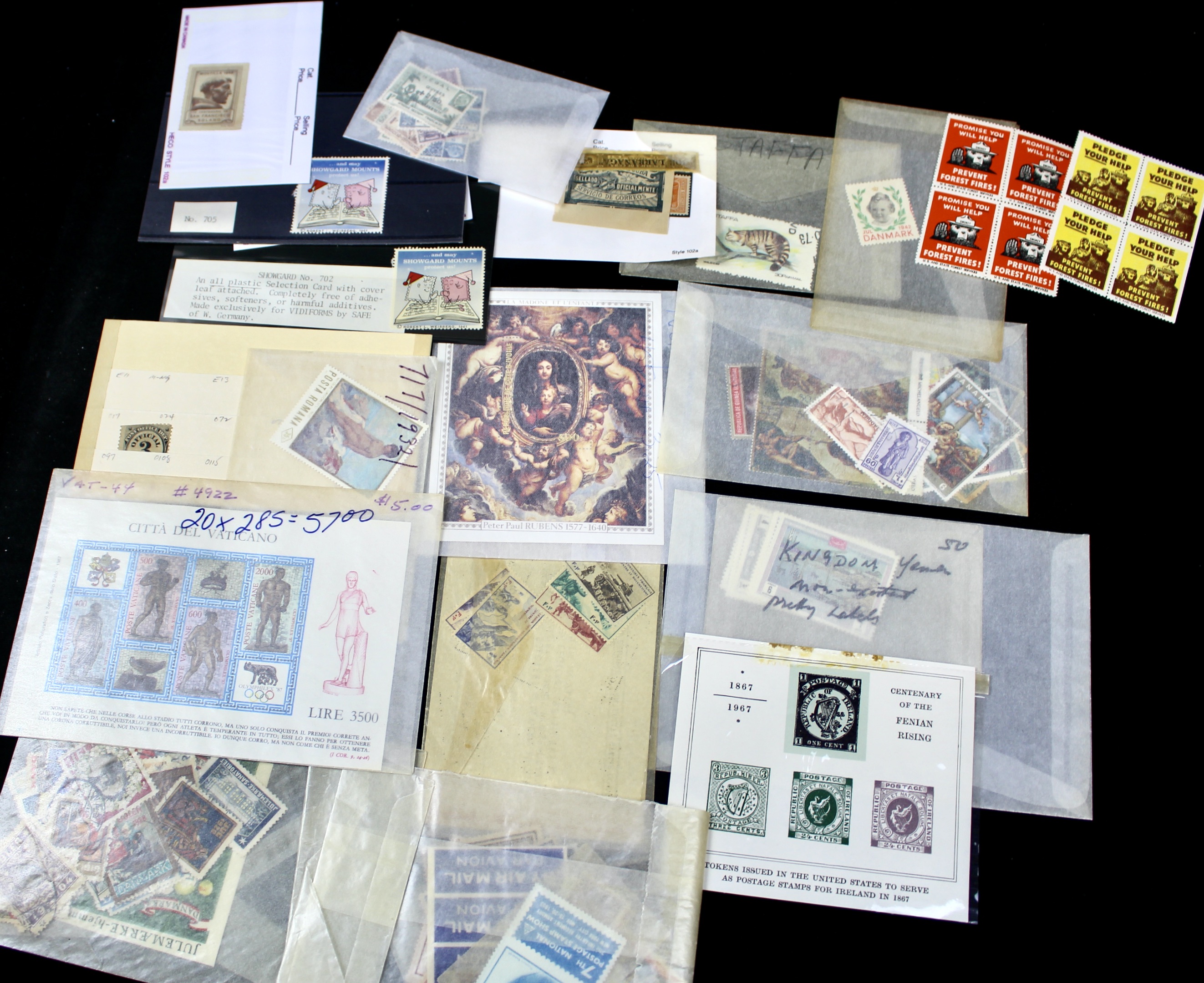 Nine-Pound Box of Postage Stamps, U.S. Foreign, Covers and More