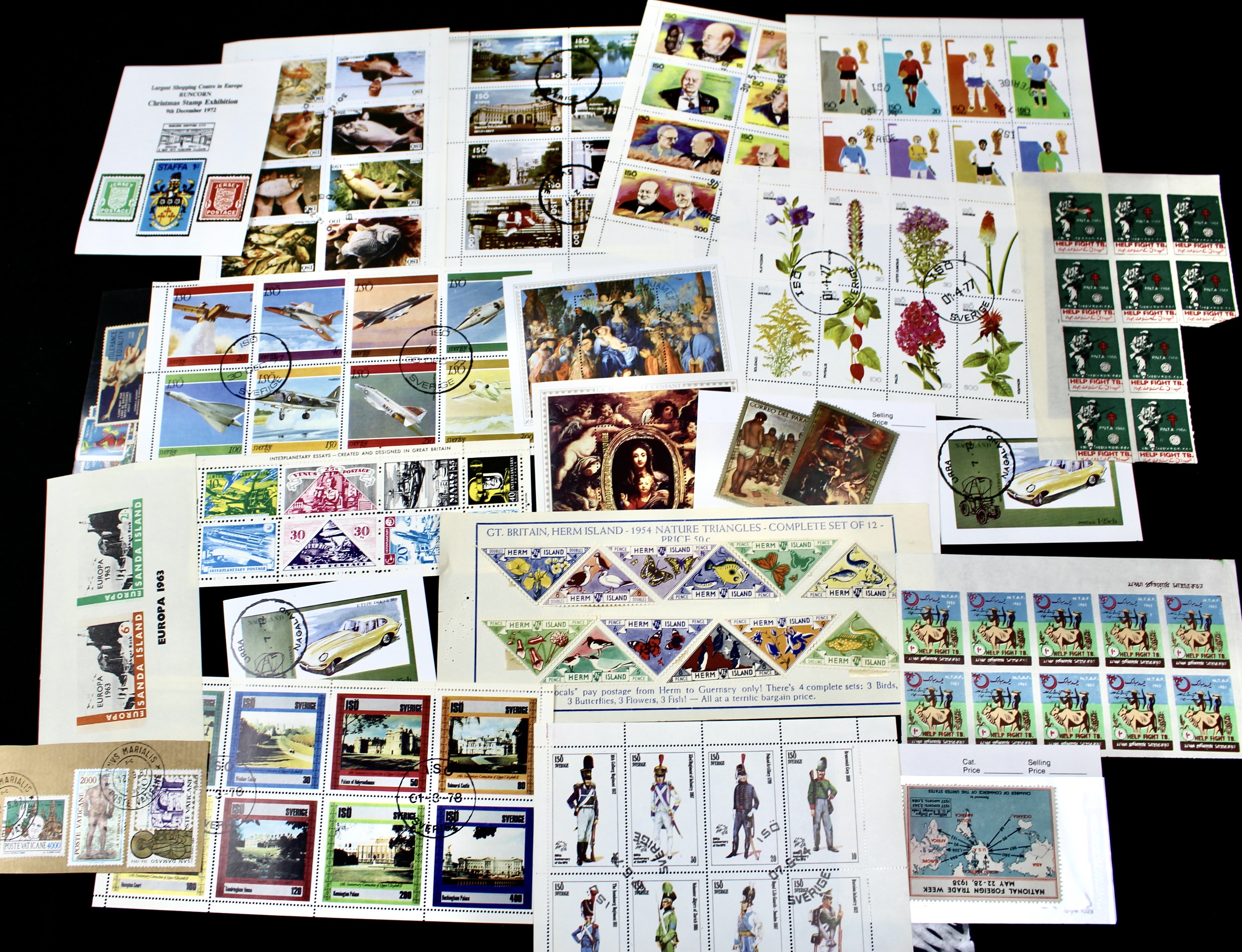 Nine-Pound Box of Postage Stamps, U.S. Foreign, Covers and More