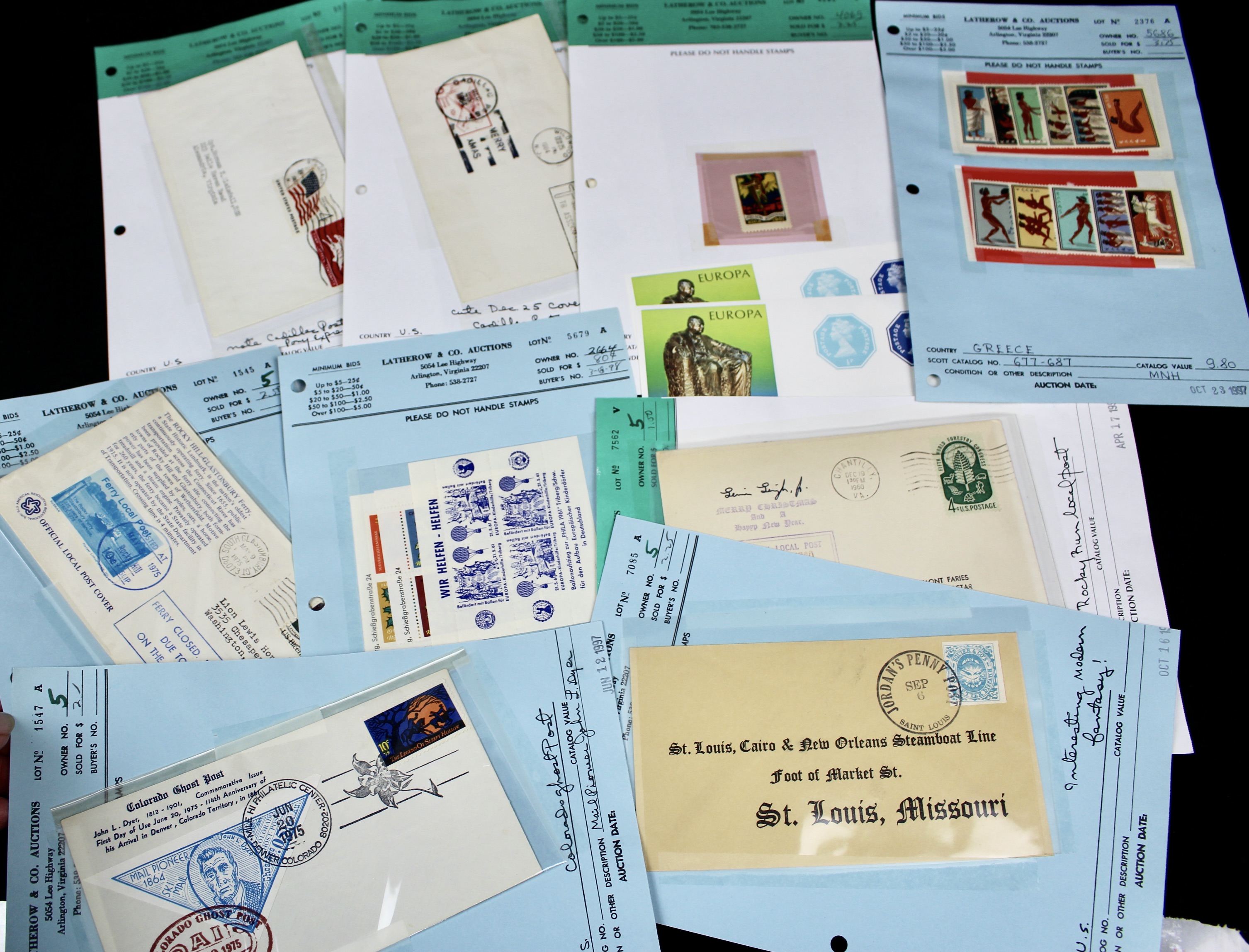 Nine-Pound Box of Postage Stamps, U.S. Foreign, Covers and More
