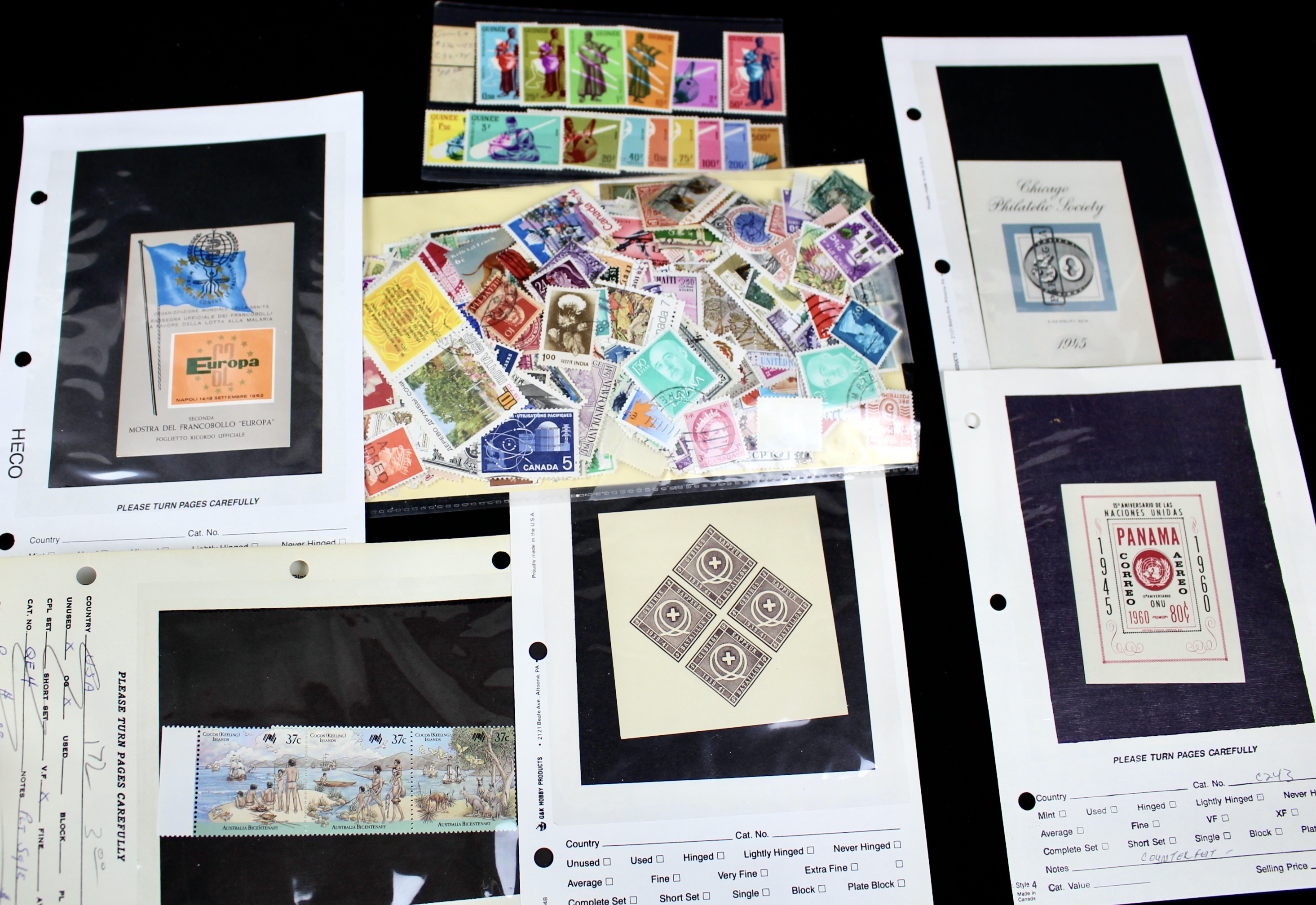 Nine-Pound Box of Postage Stamps, U.S. Foreign, Covers and More
