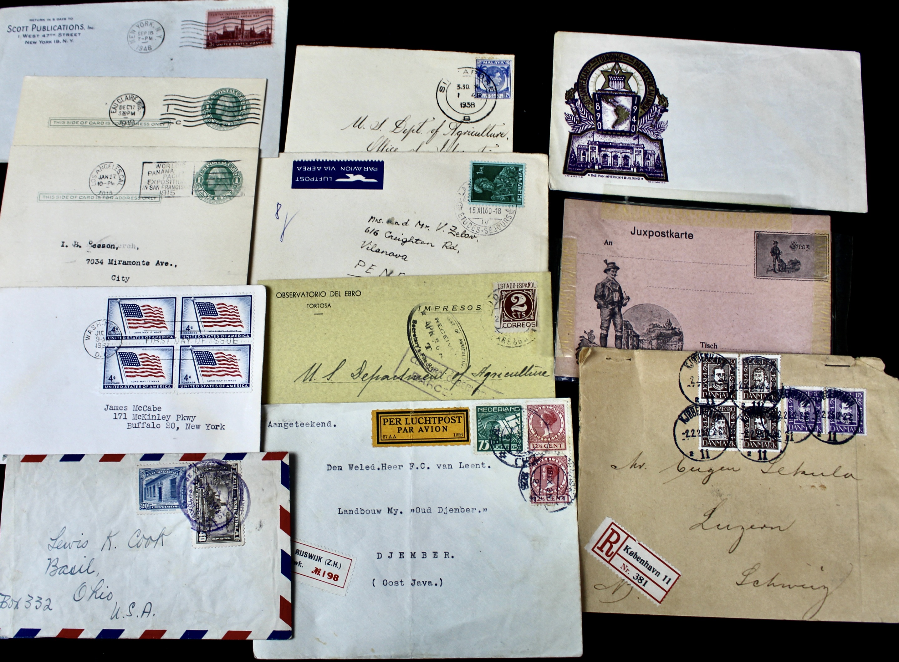 Nine-Pound Box of Postage Stamps, U.S. Foreign, Covers and More
