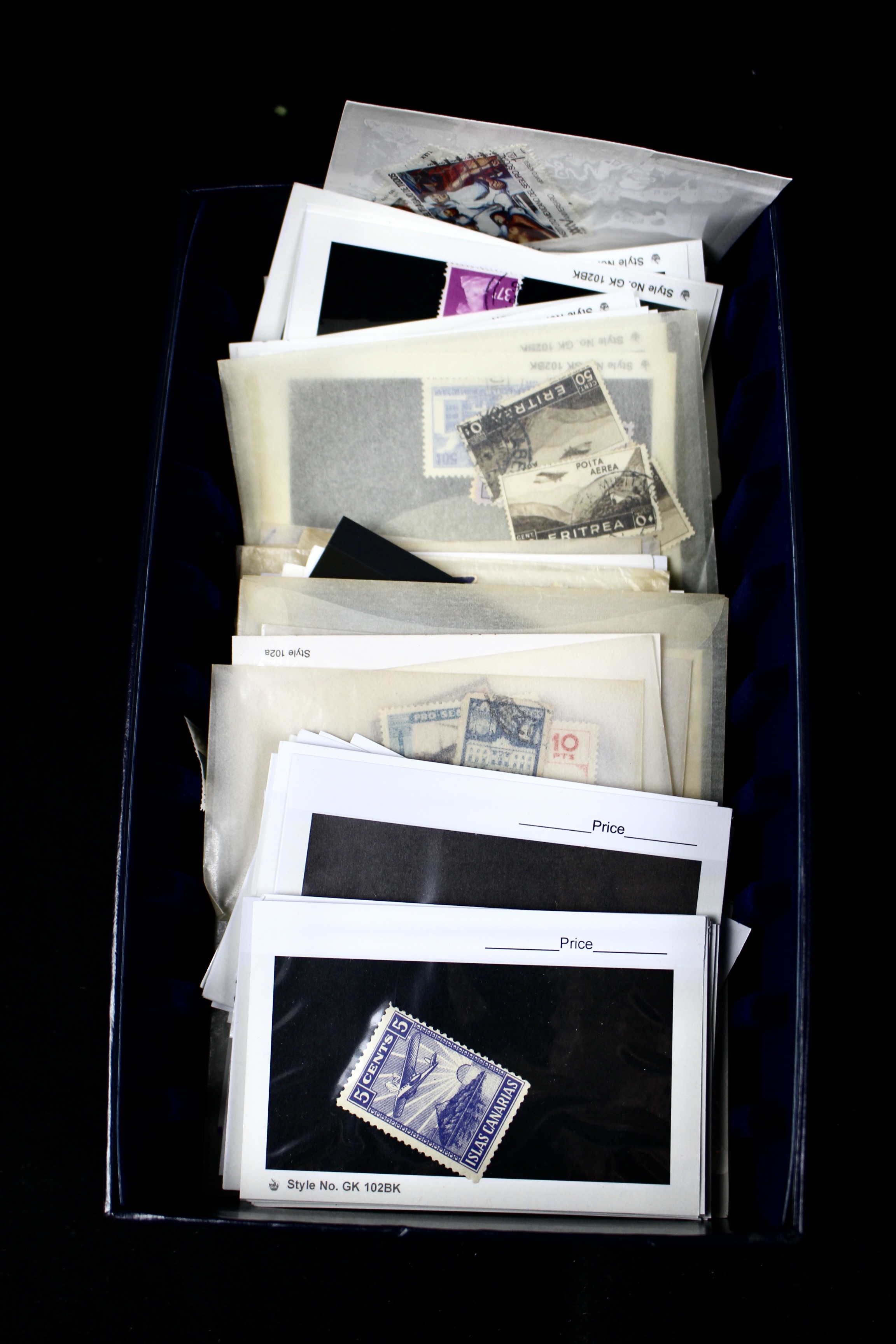 Nine-Pound Box of Postage Stamps, U.S. Foreign, Covers and More