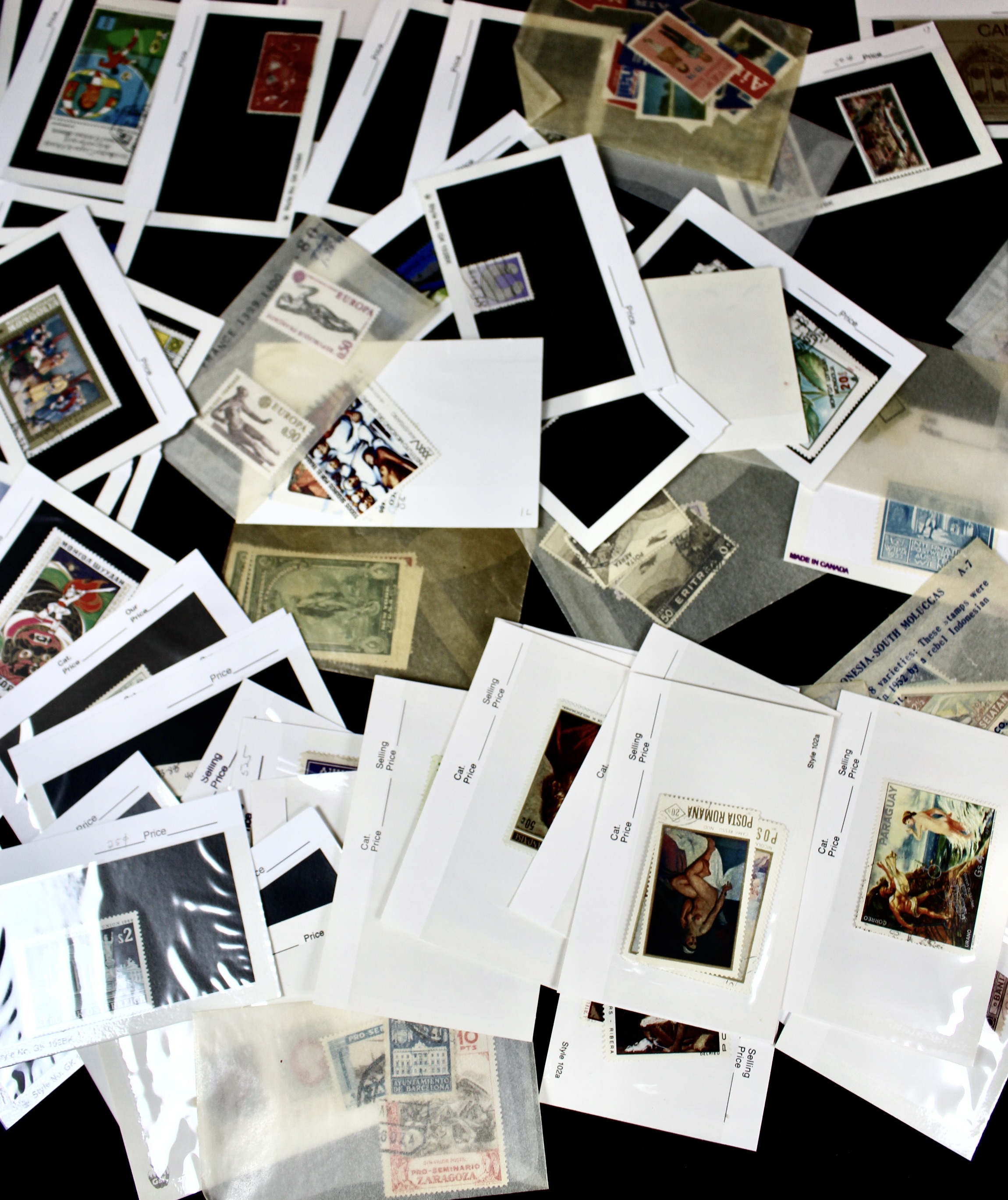 Nine-Pound Box of Postage Stamps, U.S. Foreign, Covers and More