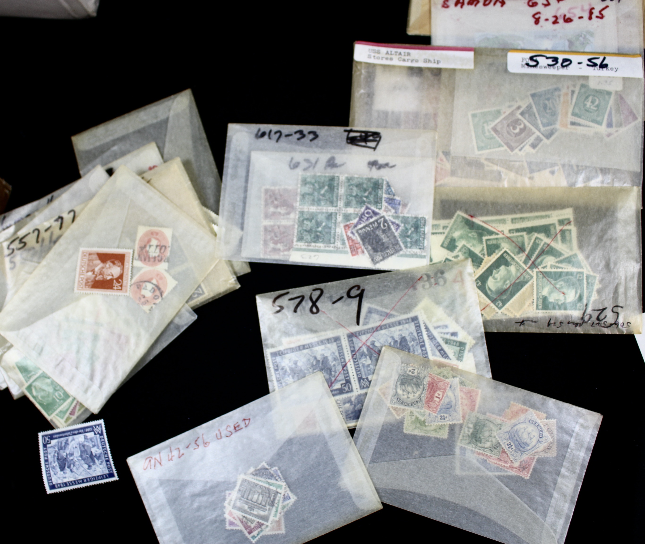 Nine-Pound Box of Postage Stamps, U.S. Foreign, Covers and More