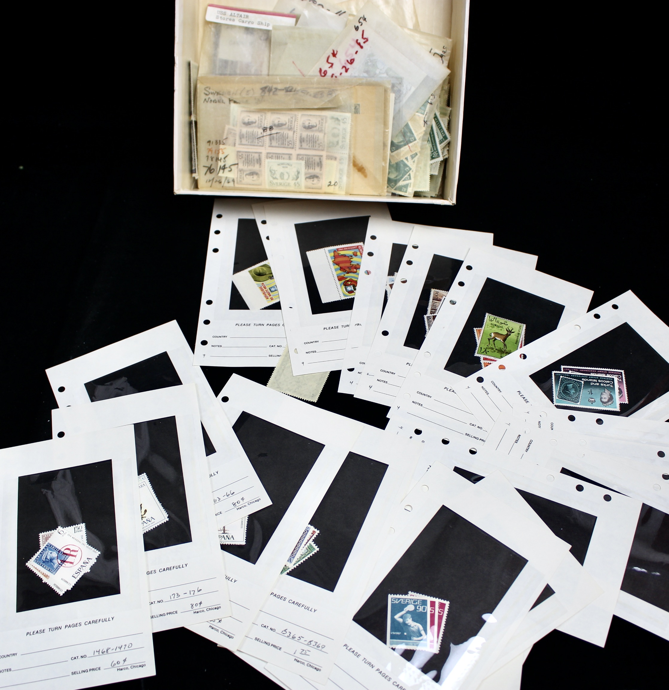 Nine-Pound Box of Postage Stamps, U.S. Foreign, Covers and More