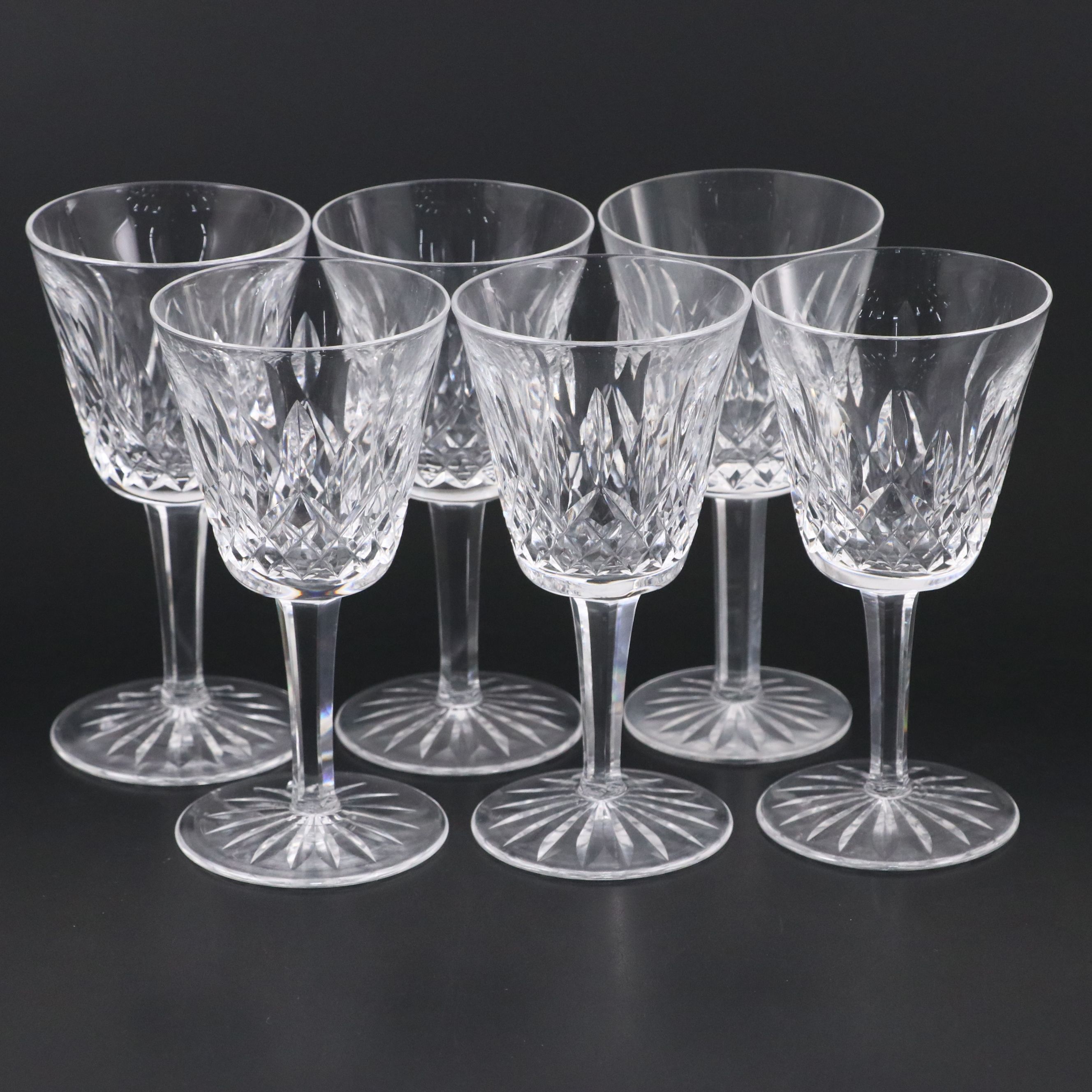 Waterford "Lismore" Crystal Wine Glasses