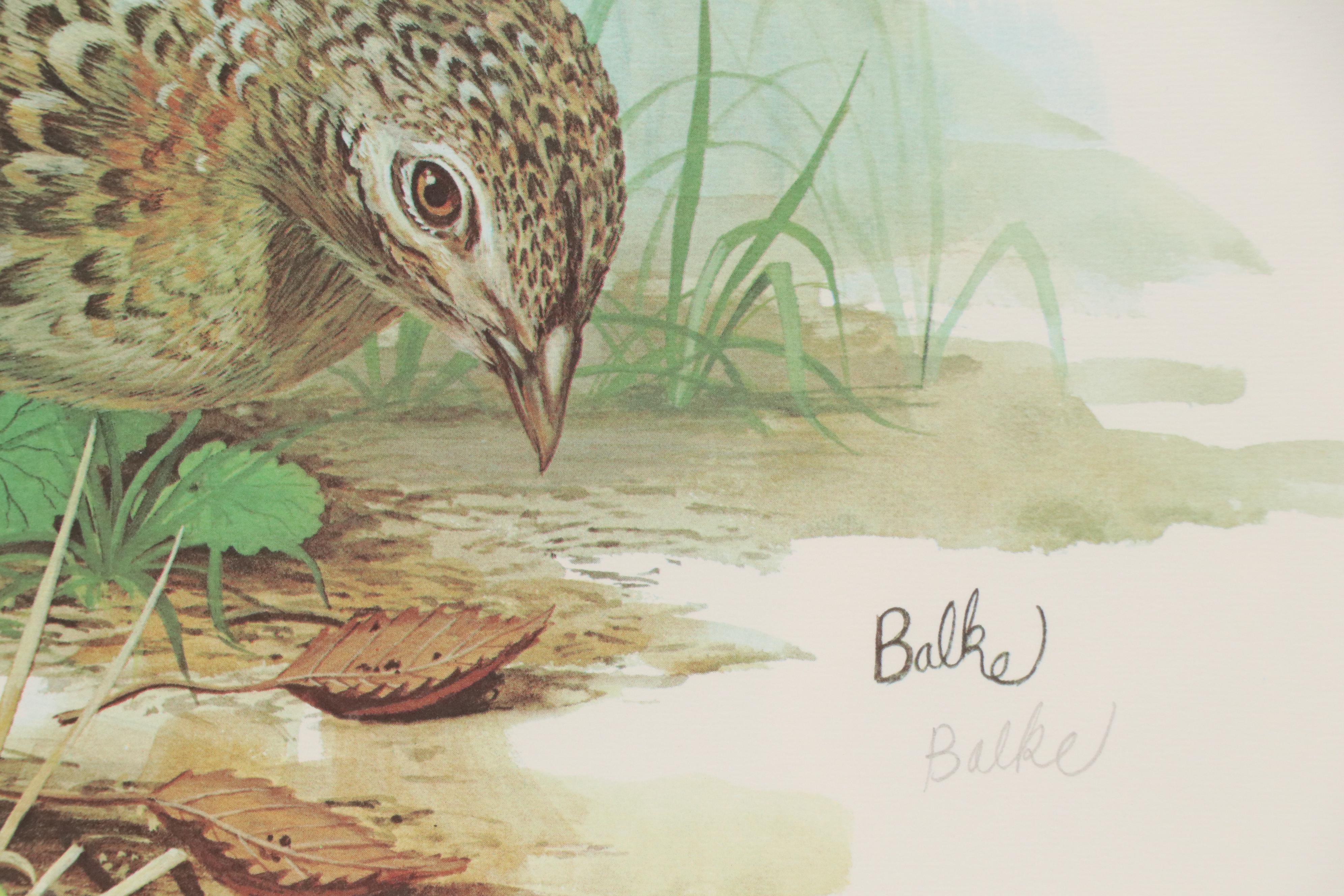 Don Balke Offset Lithograph "Ring-necked Pheasant"