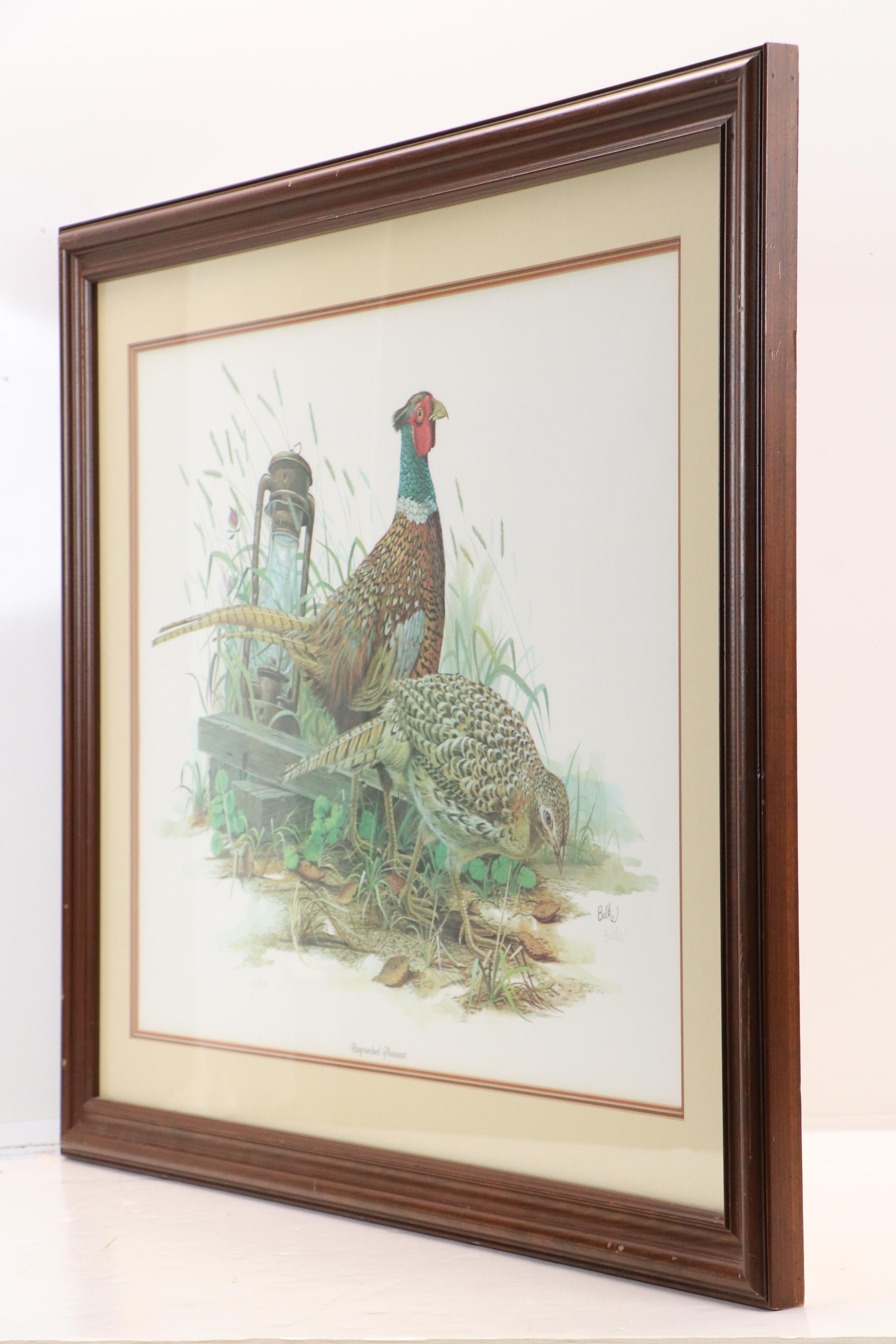 Don Balke Offset Lithograph "Ring-necked Pheasant"