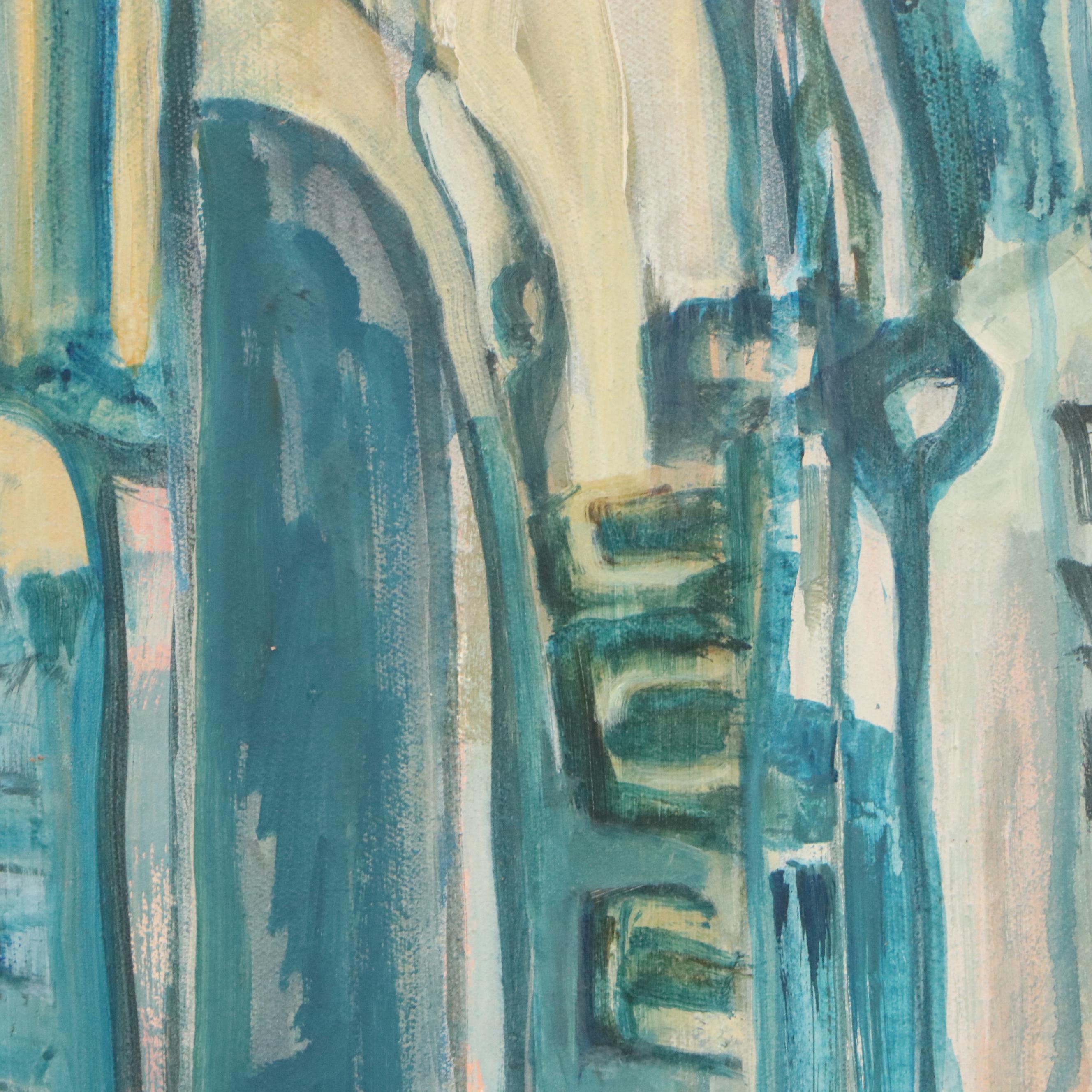 Lela Cooney Acrylic Painting "Vista Hermosa," Late 20th Century