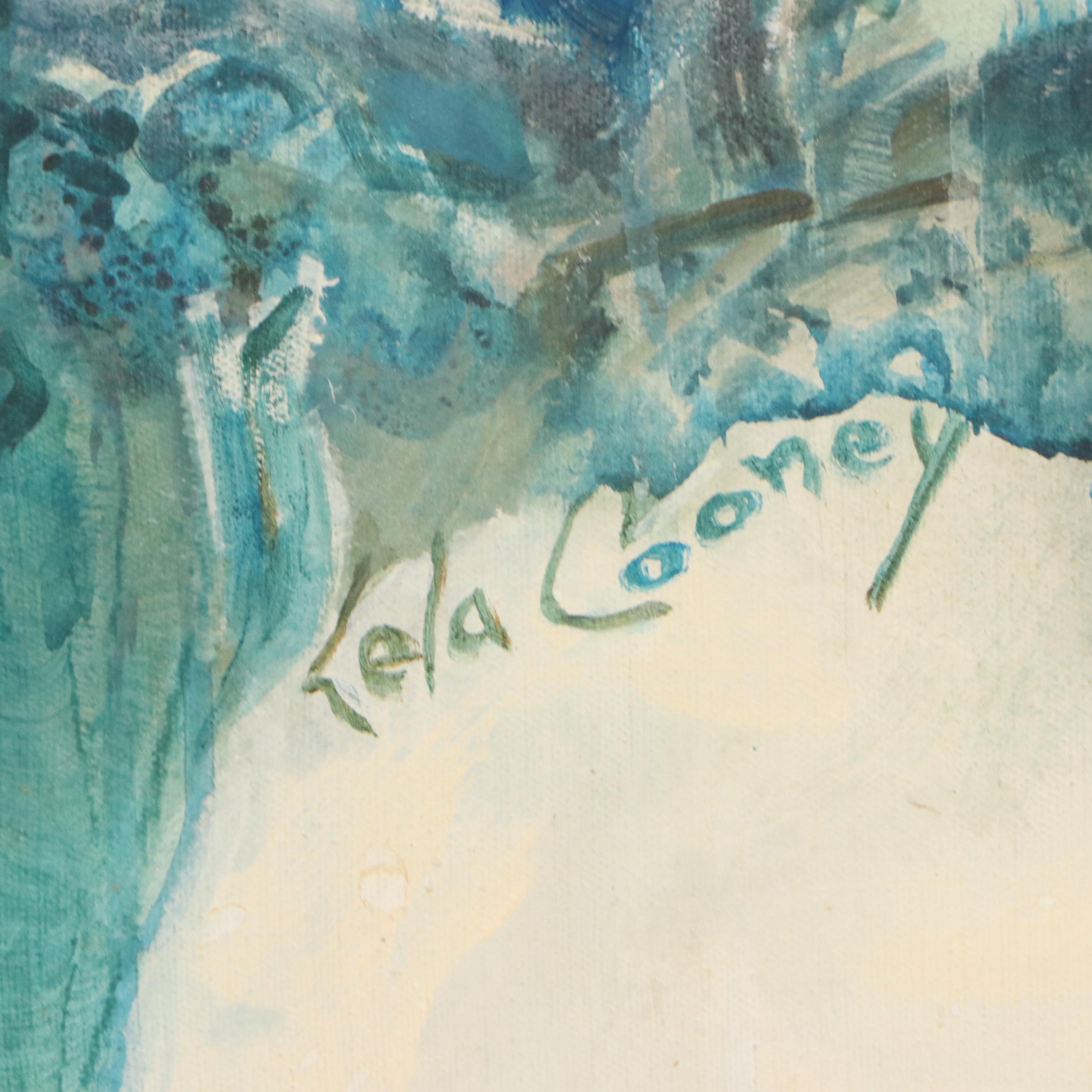 Lela Cooney Acrylic Painting "Vista Hermosa," Late 20th Century