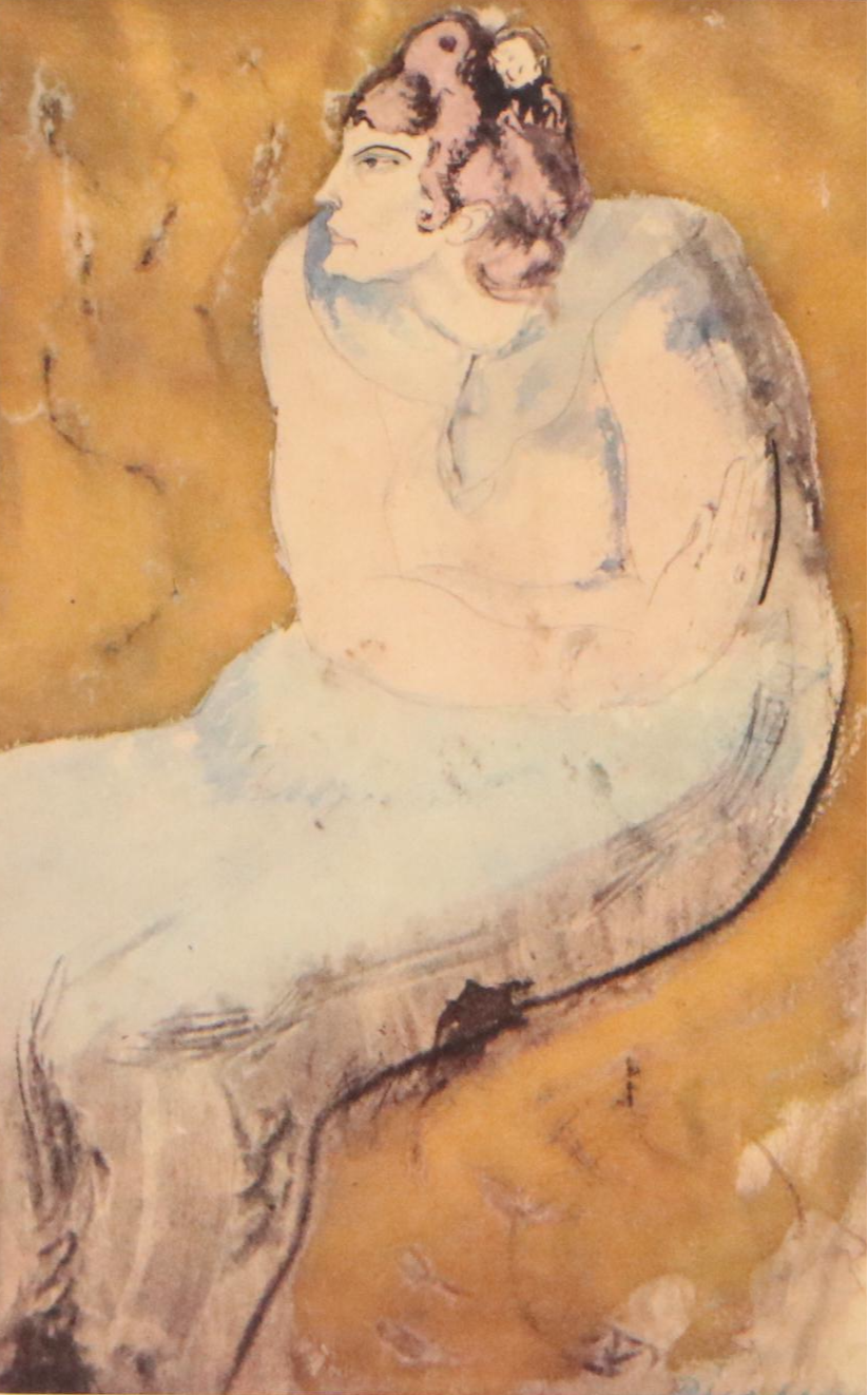 Offset Lithograph After Pablo Picasso "Seated Woman"