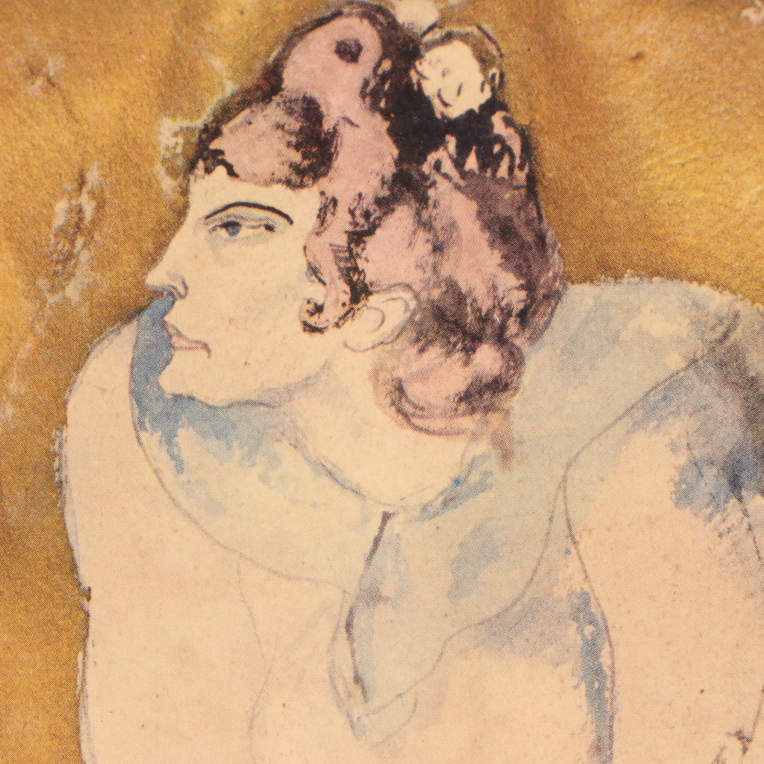 Offset Lithograph After Pablo Picasso "Seated Woman"