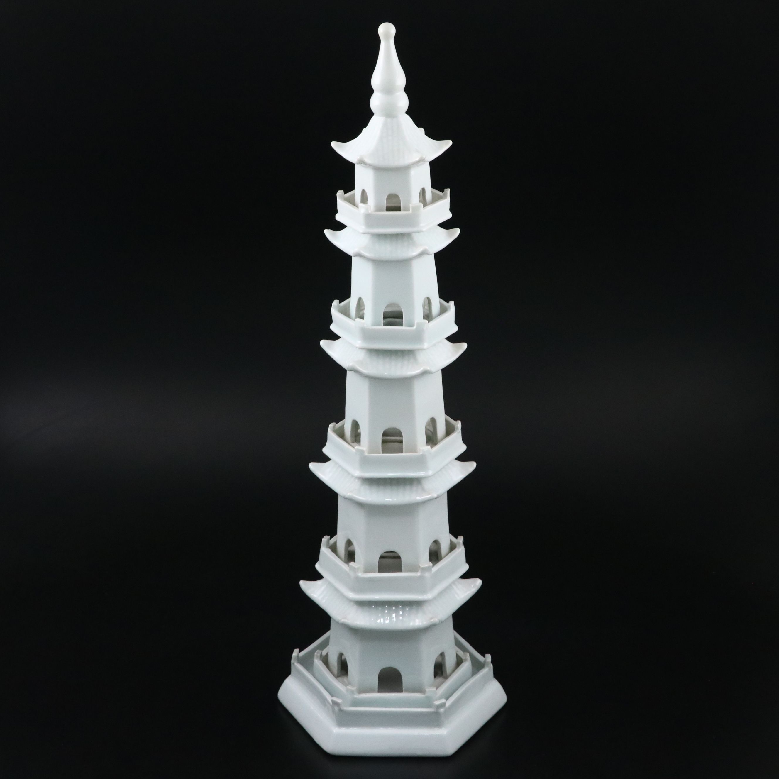 Chinese Blanc de Chine Porcelain Five-Story Pagoda