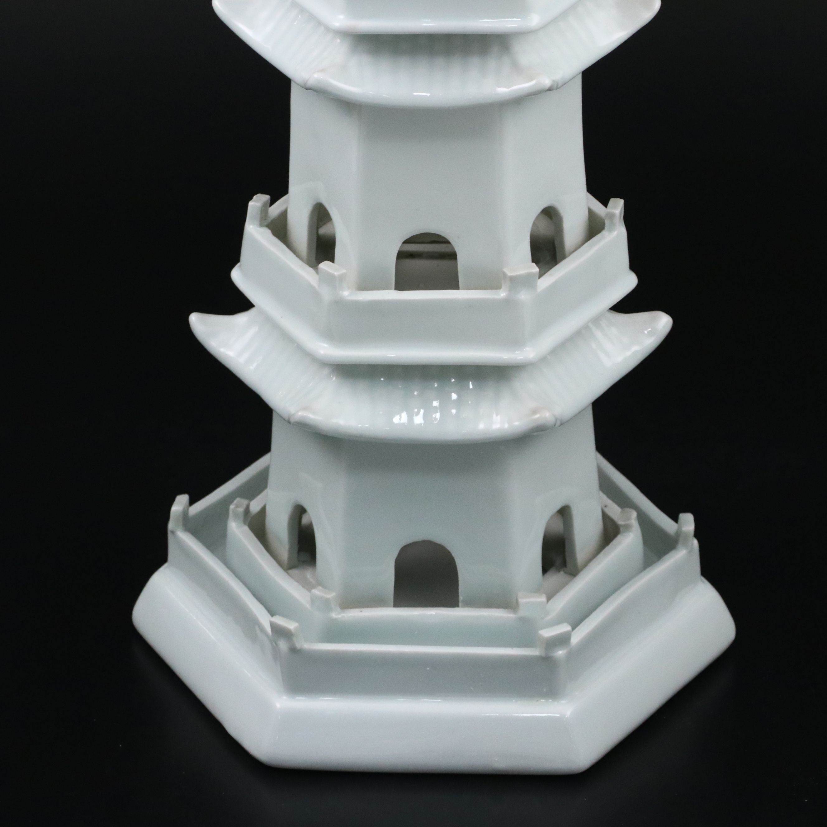 Chinese Blanc de Chine Porcelain Five-Story Pagoda