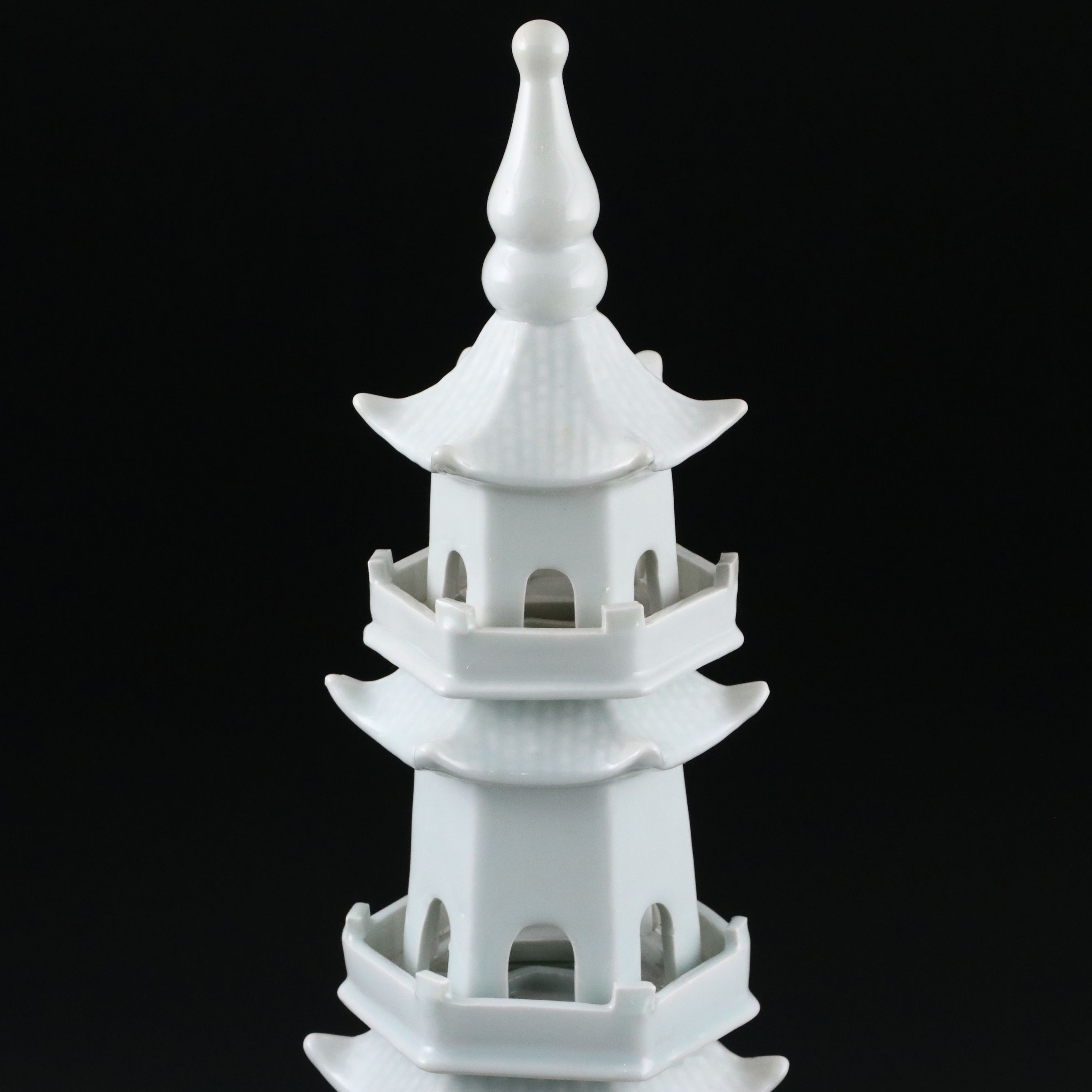 Chinese Blanc de Chine Porcelain Five-Story Pagoda