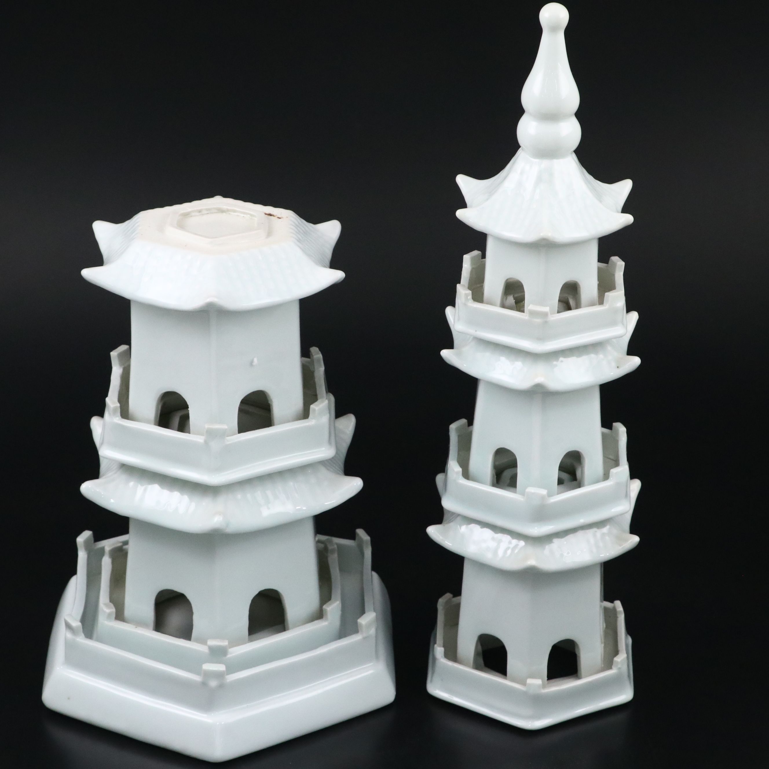 Chinese Blanc de Chine Porcelain Five-Story Pagoda