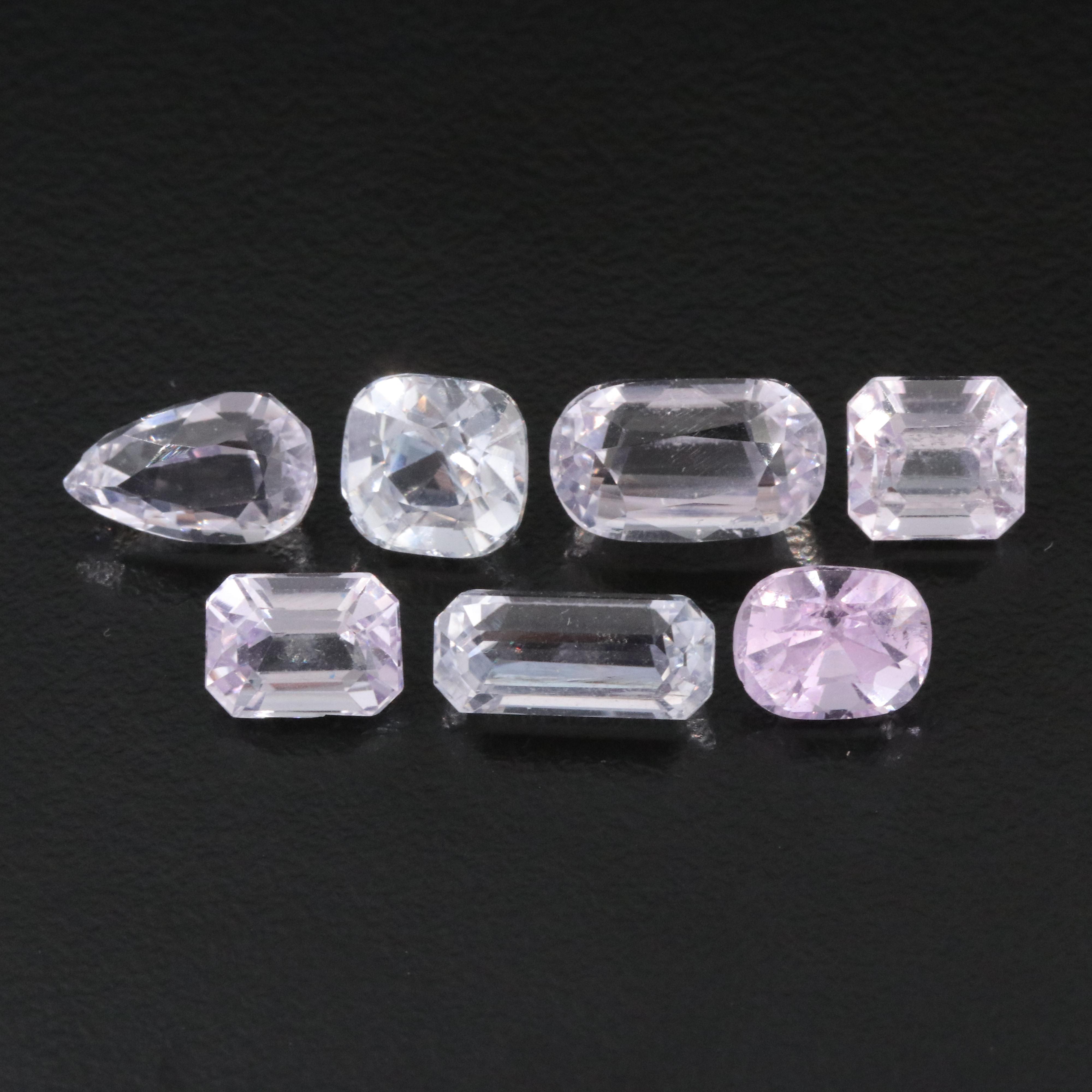 Loose 21.79 CTW Kunzite Lot