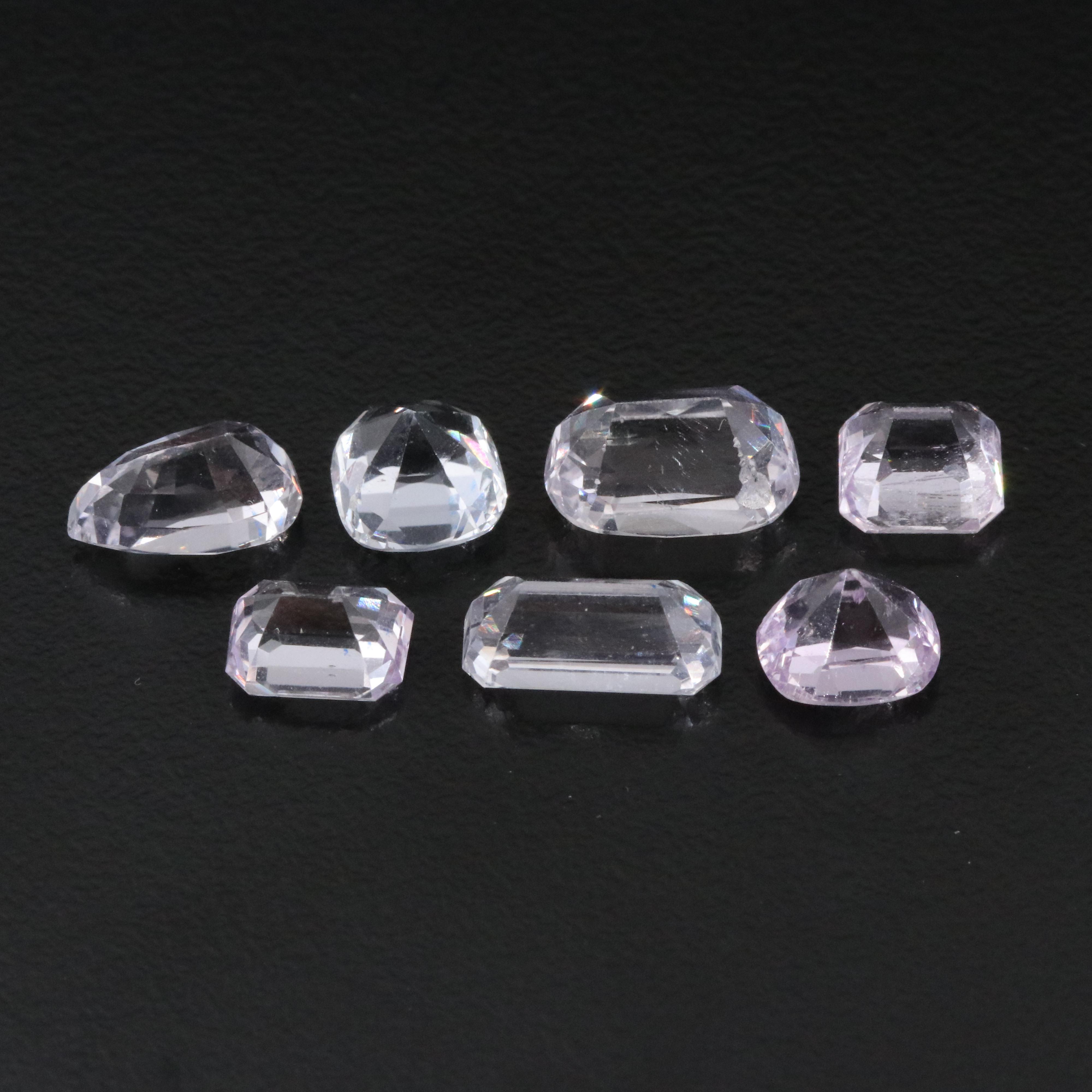 Loose 21.79 CTW Kunzite Lot