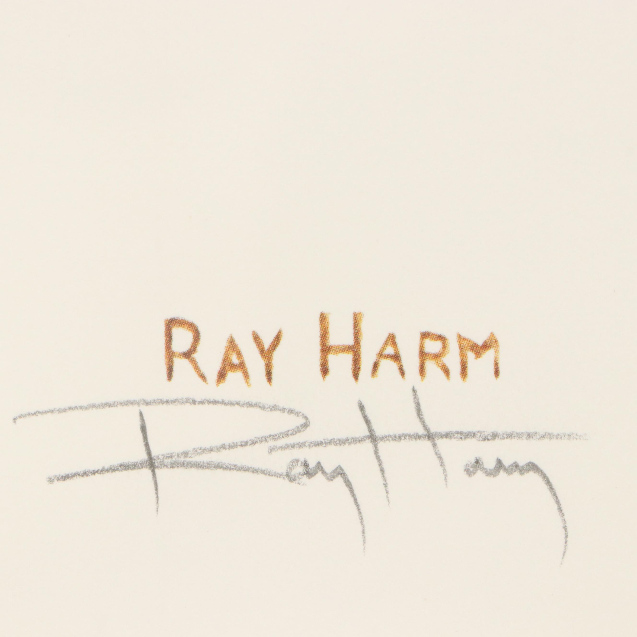 Ray Harm Offset Lithograph "Cardinal"