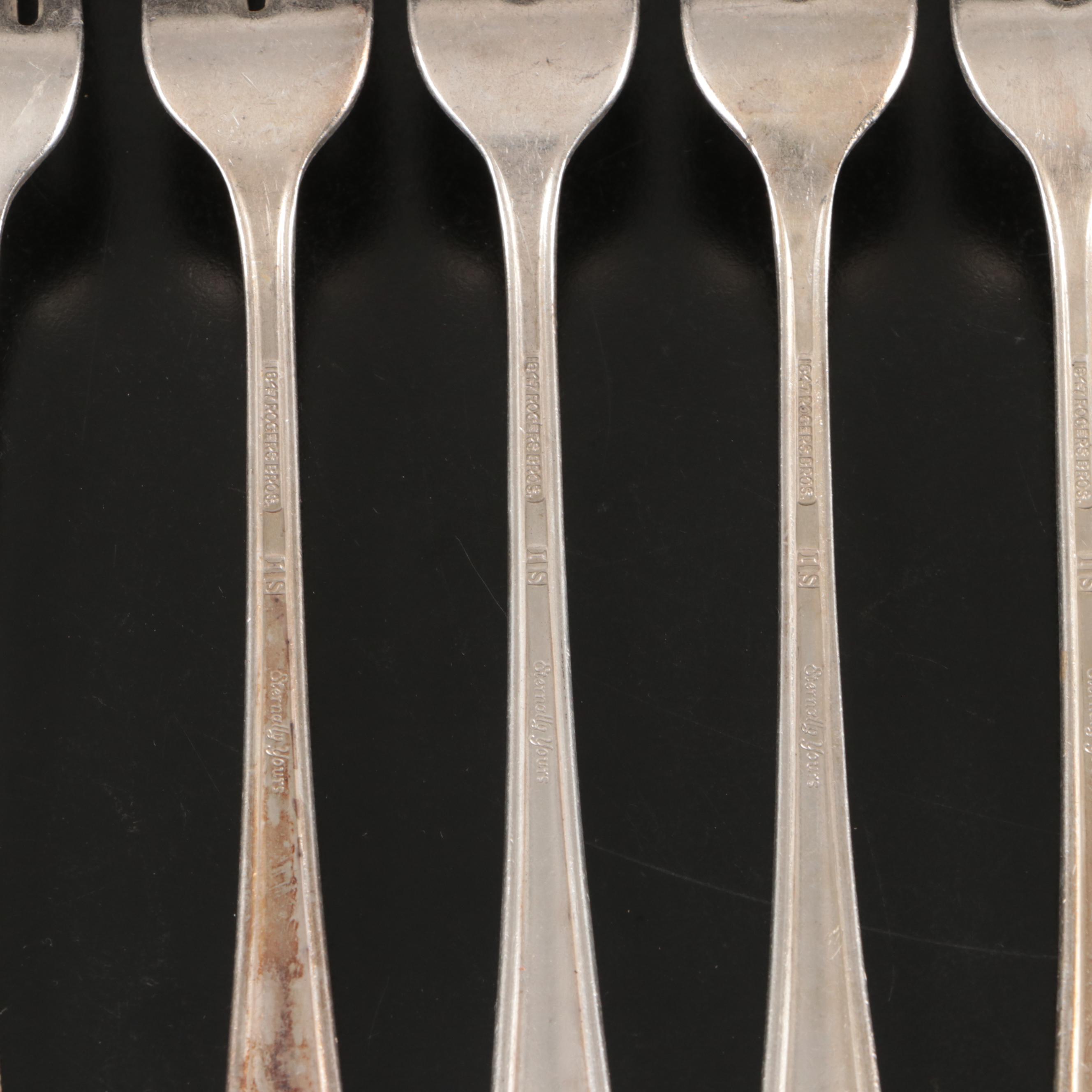 Rogers Bros. and International Silver "Eternally Yours" Silver Plate Flatware