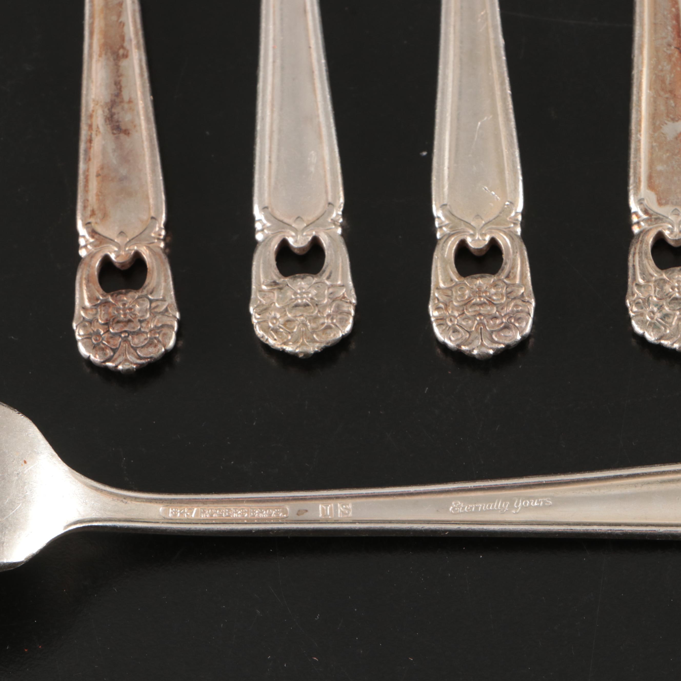 Rogers Bros. and International Silver "Eternally Yours" Silver Plate Flatware