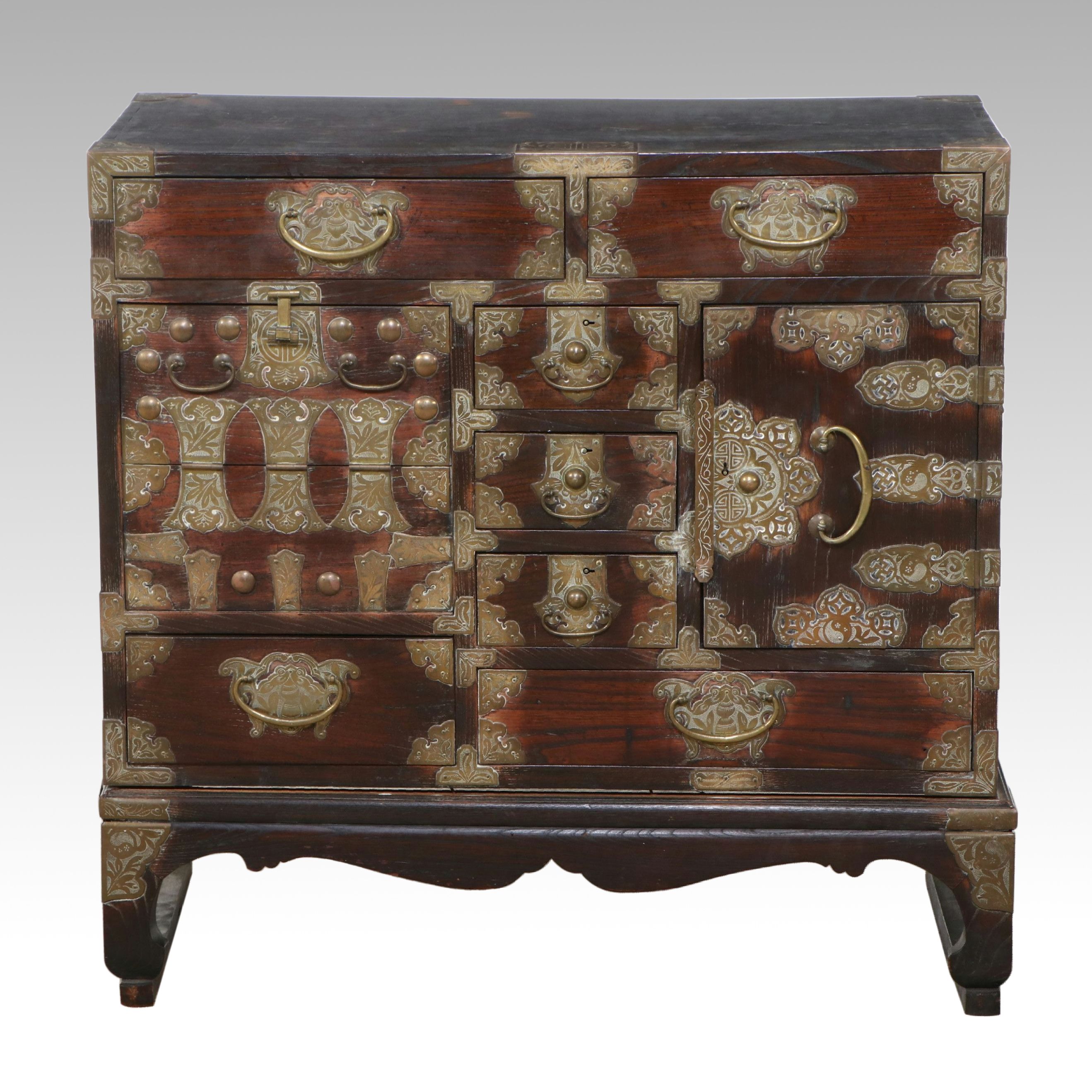 Korean Brass Mount Tansu Chest
