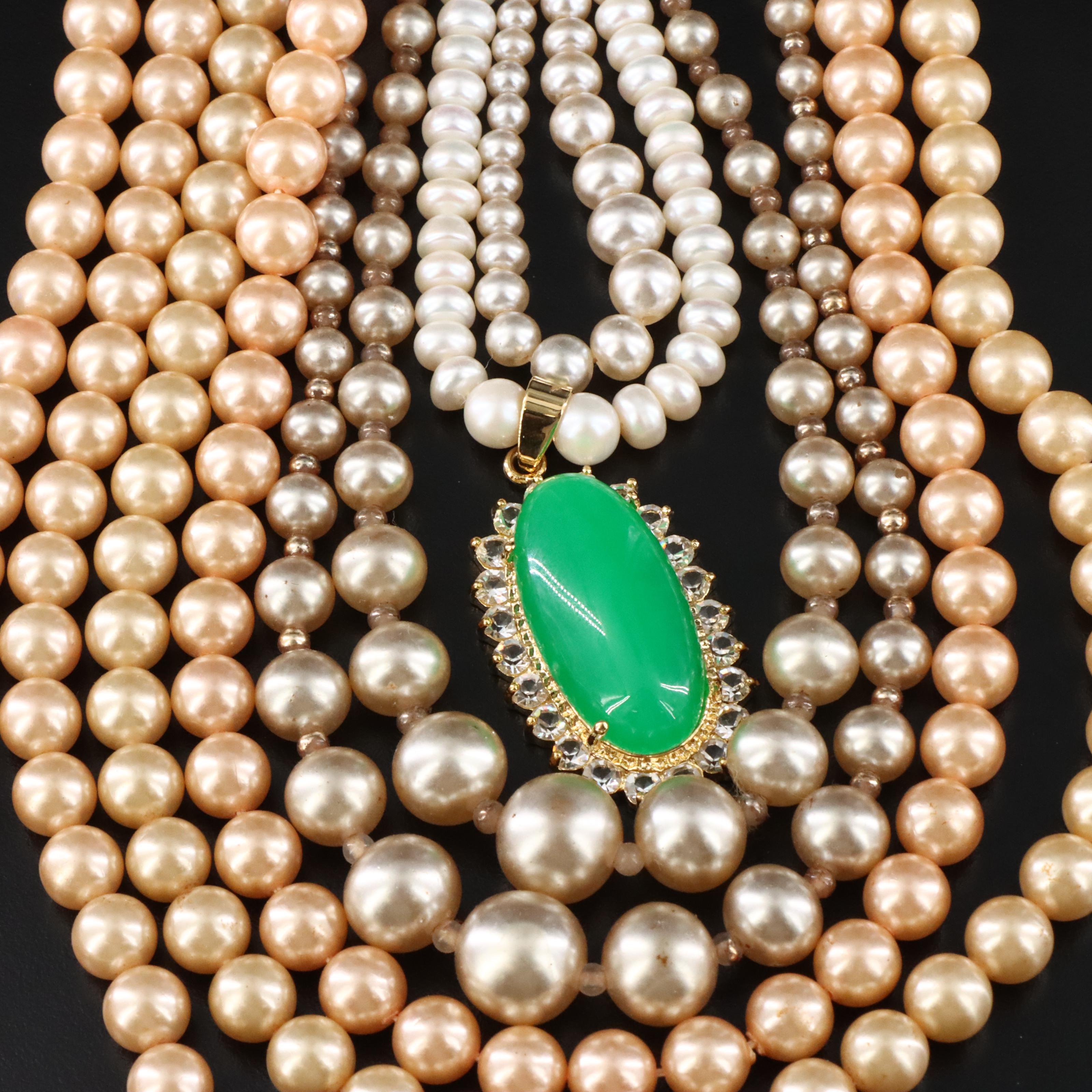 Jewelry Collection Featuring Pearls and Faux Pearls