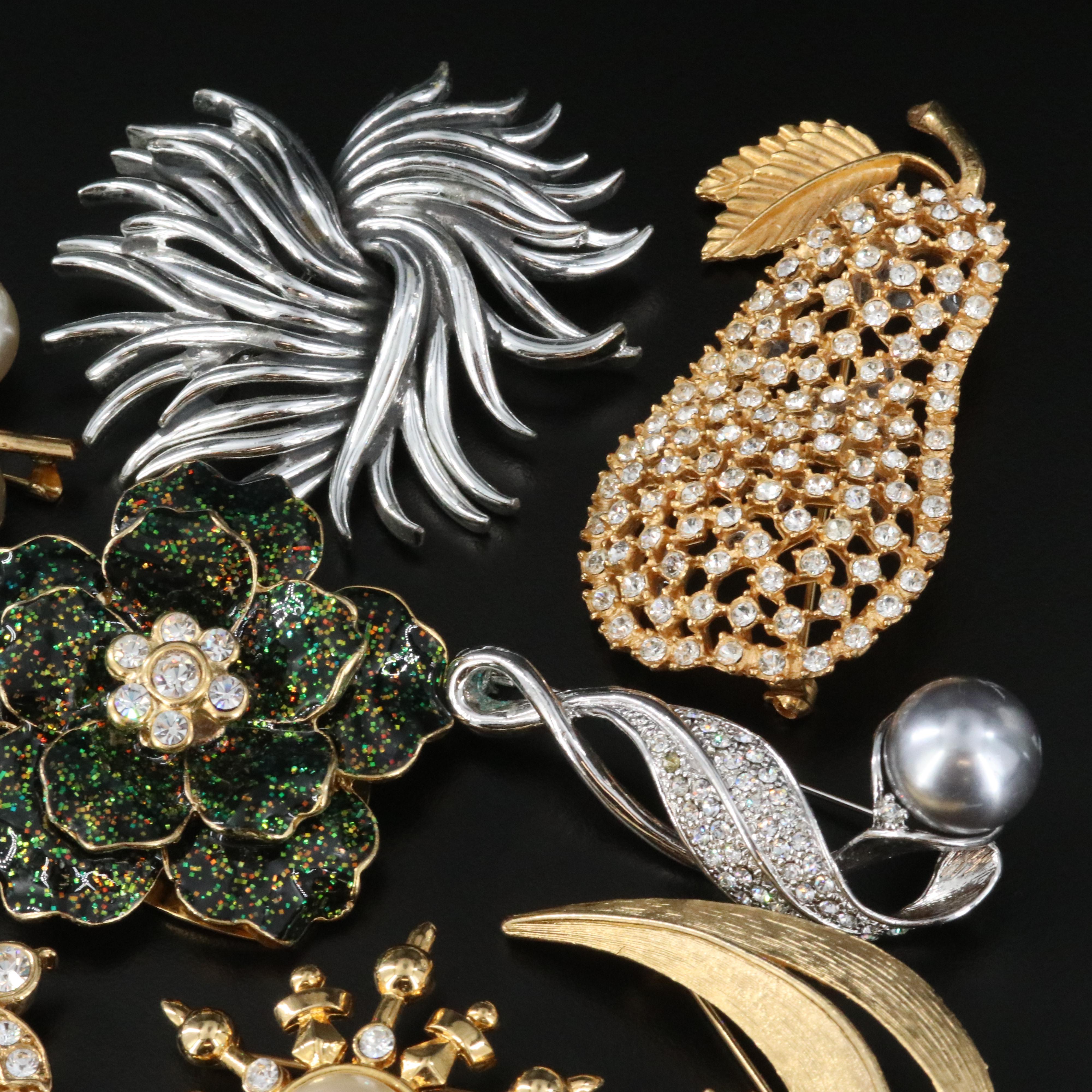 MarBoux, Emmons and Swarovski Featured in Brooch and Pin Collection
