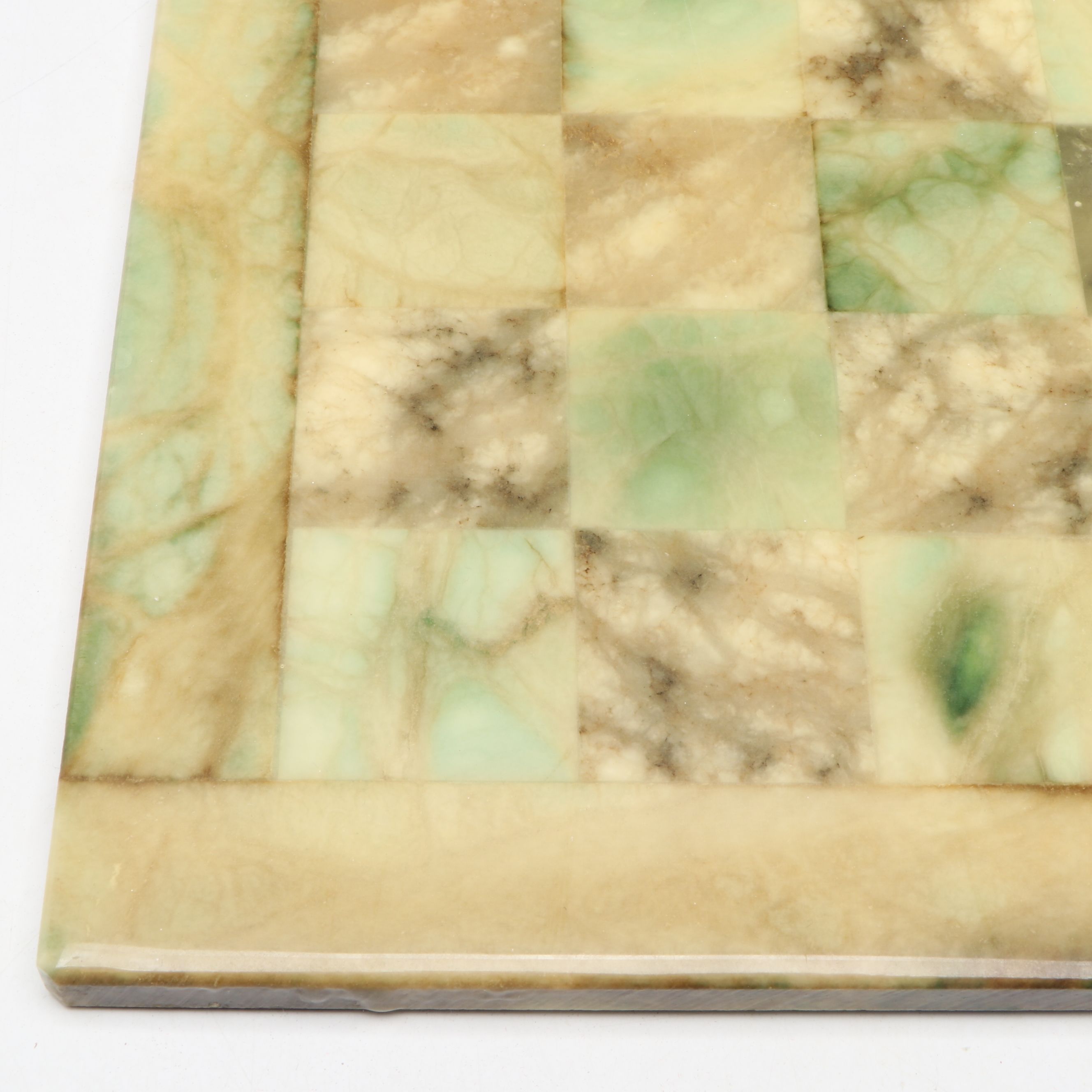 Green Onyx Chess and Checkers Board
