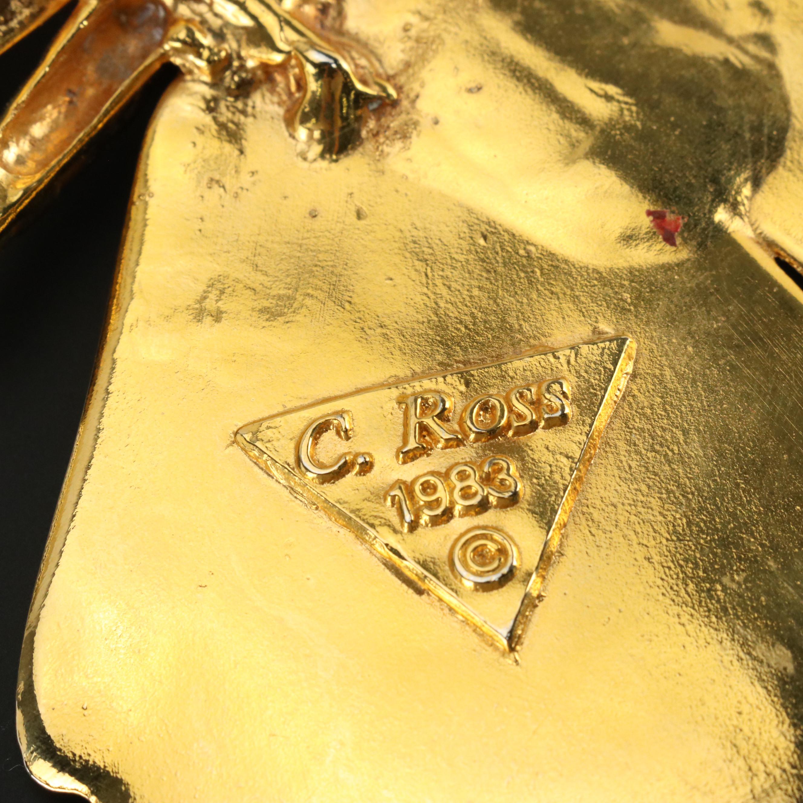 Christopher Ross, Susan Maddox, and Other Vintage Metal Statement Belt Buckles