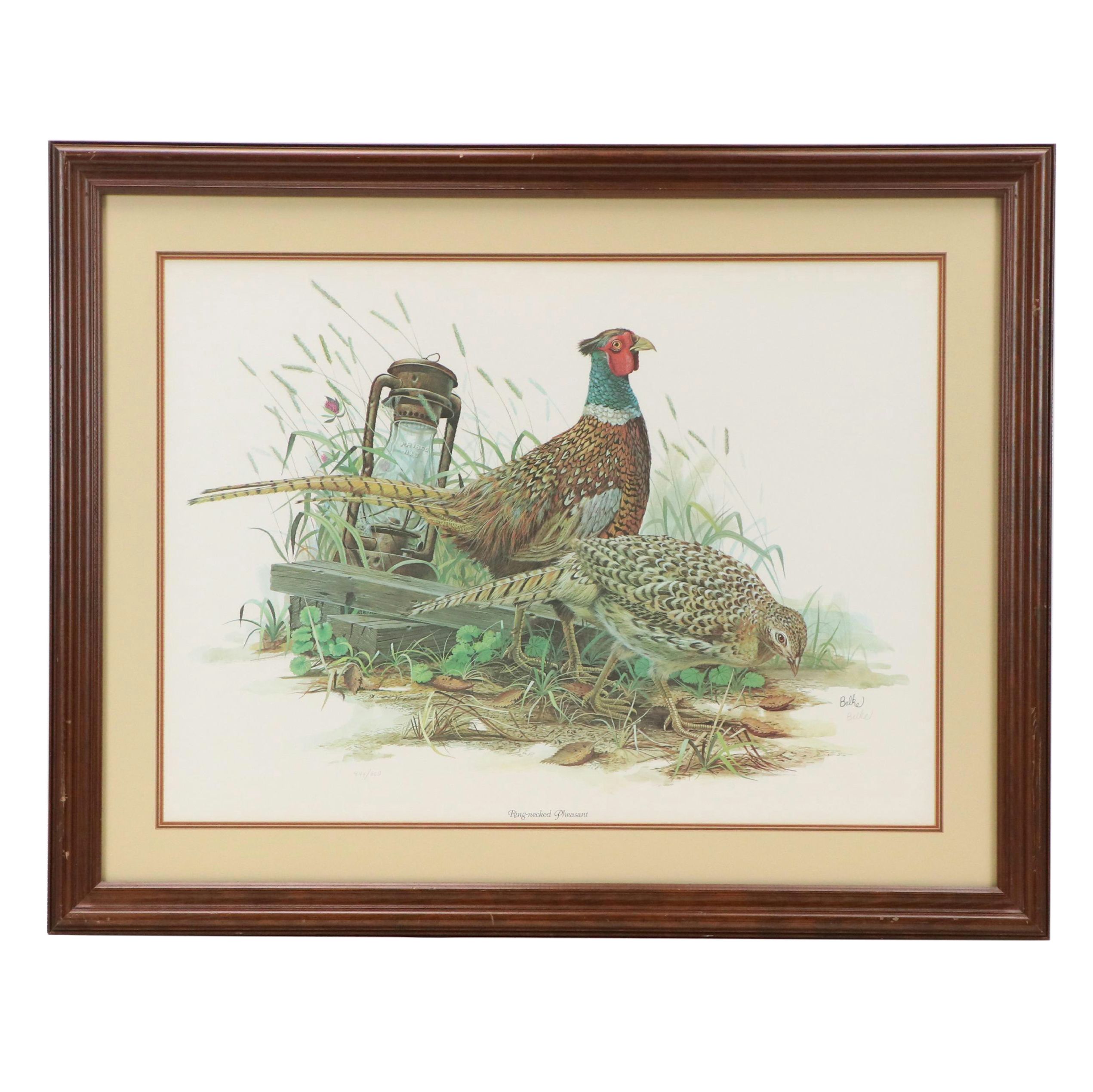 Don Balke Offset Lithograph "Ring-necked Pheasant"