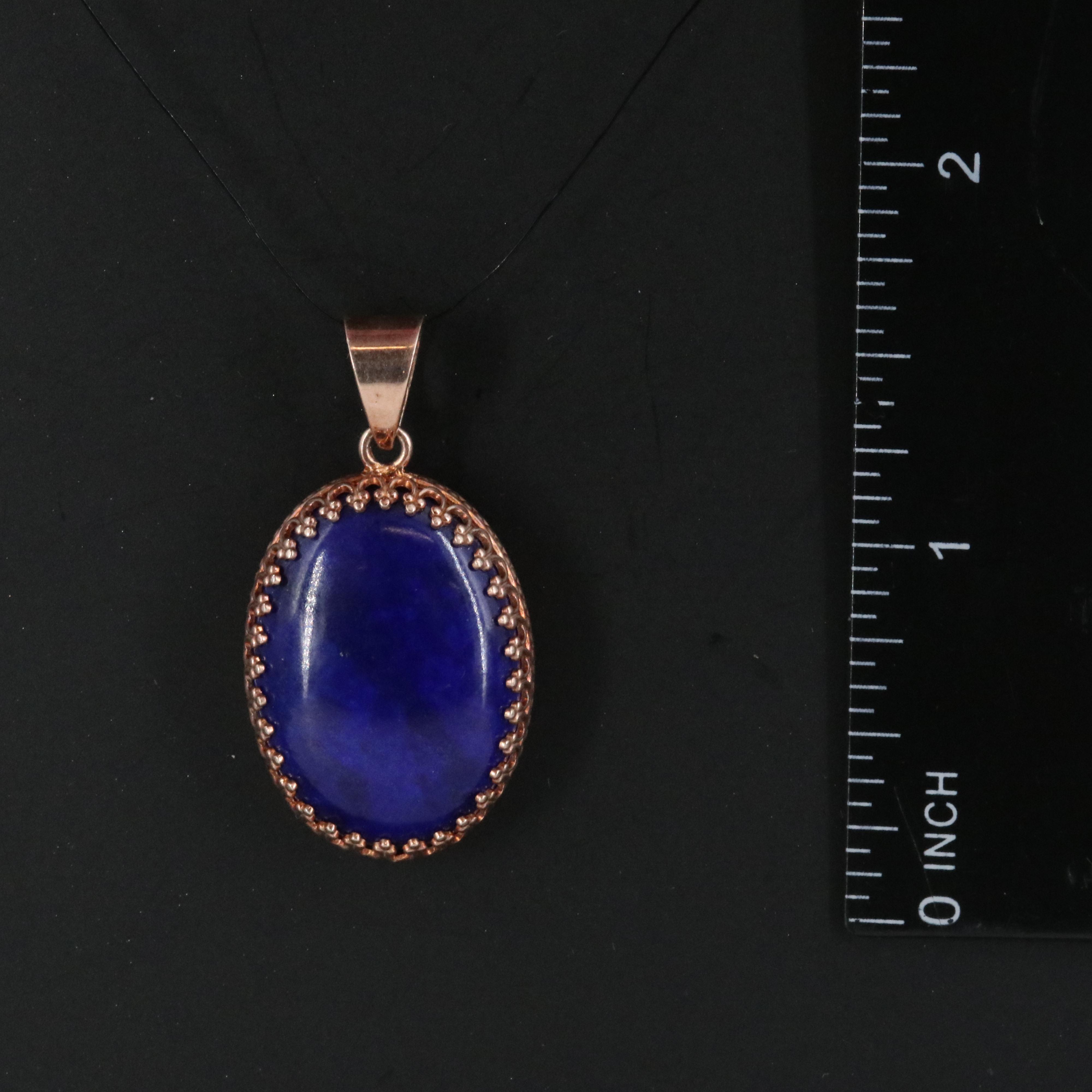 Sterling Lapis Lazuli Pendant