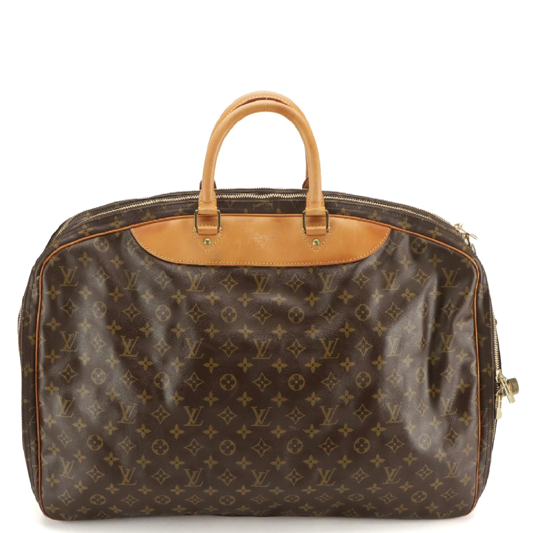 Louis Vuitton Alizé 2 Poches Soft Suitcase in Monogram Canvas/Vachetta Leather